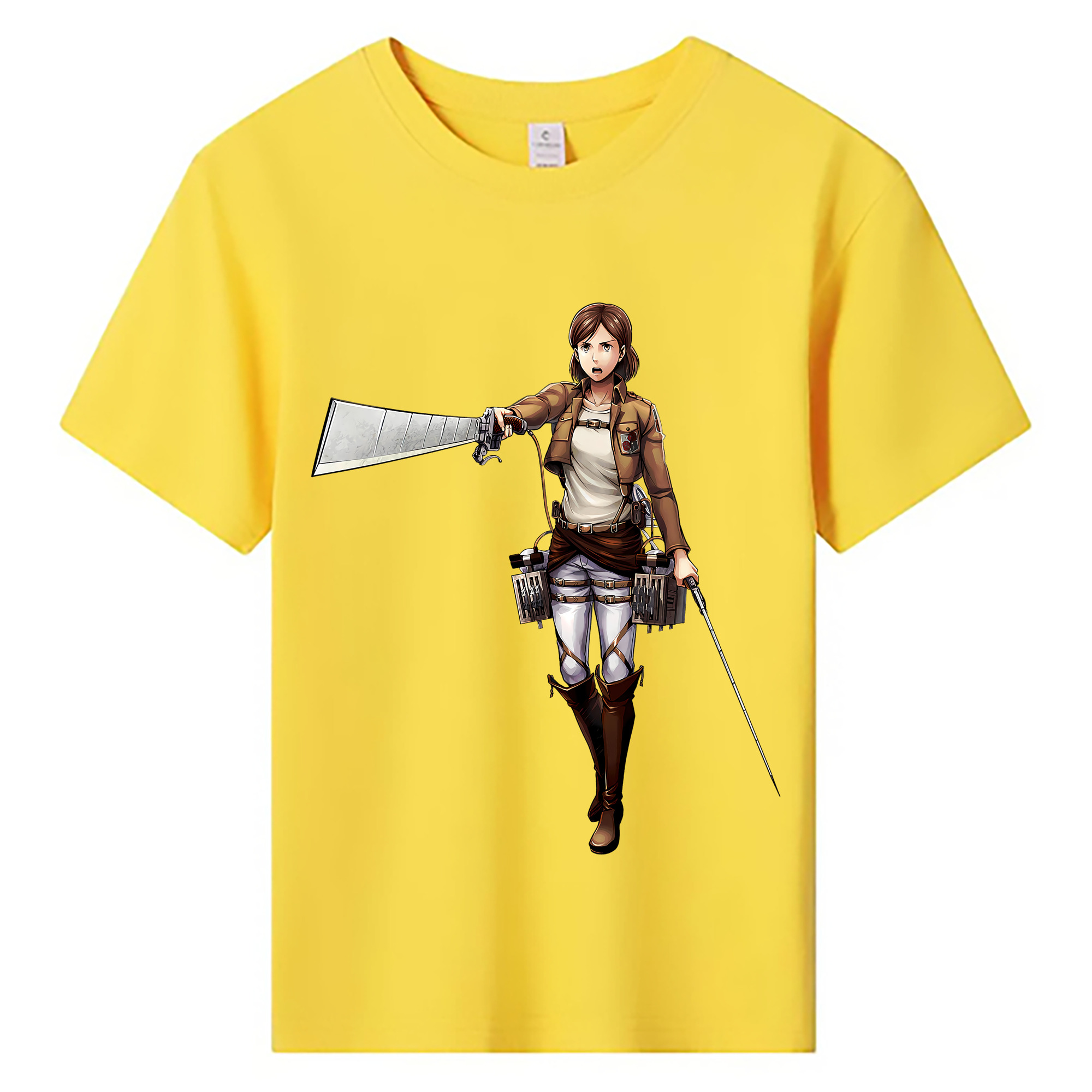 （画像用） 進撃の巨人 Attack on Titan 綿100％キッズTシャツ（フロントプリント）