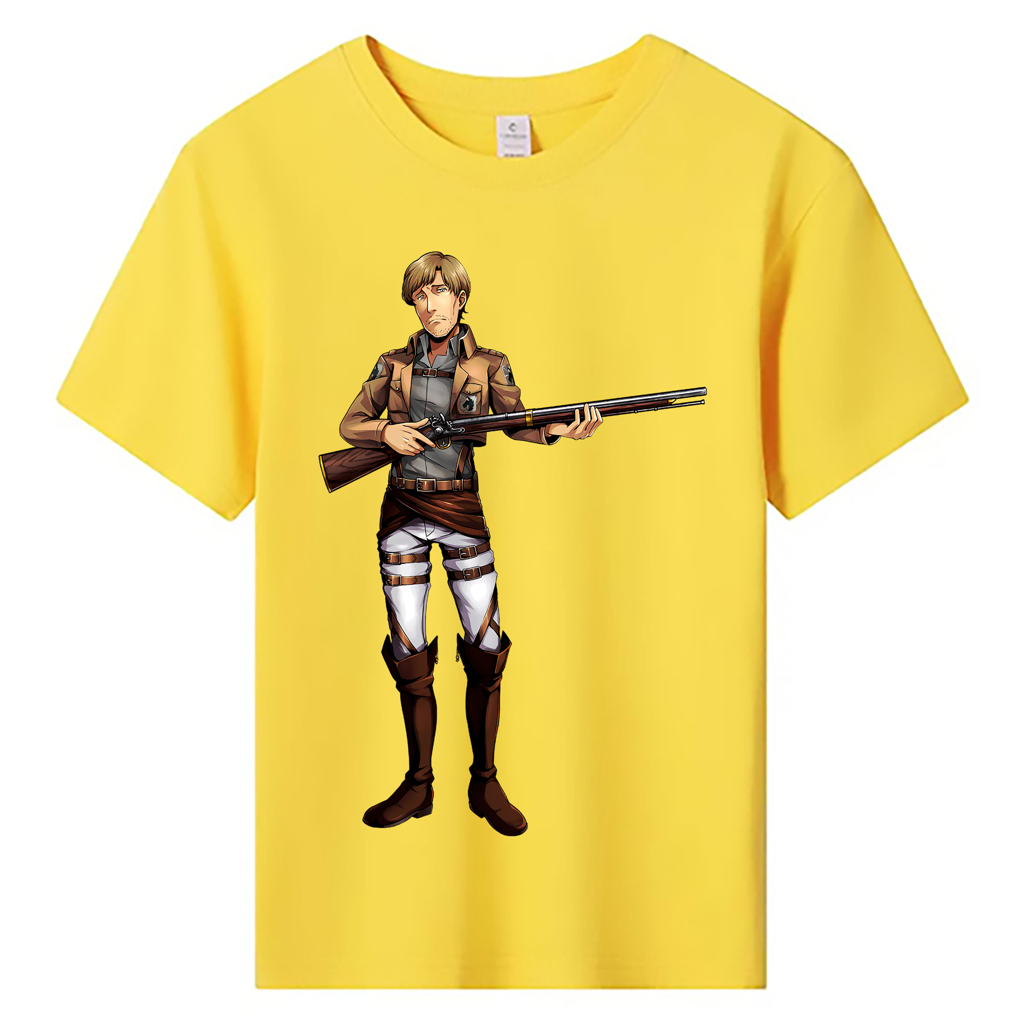（画像用） 進撃の巨人 Attack on Titan 綿100％キッズTシャツ（フロントプリント）