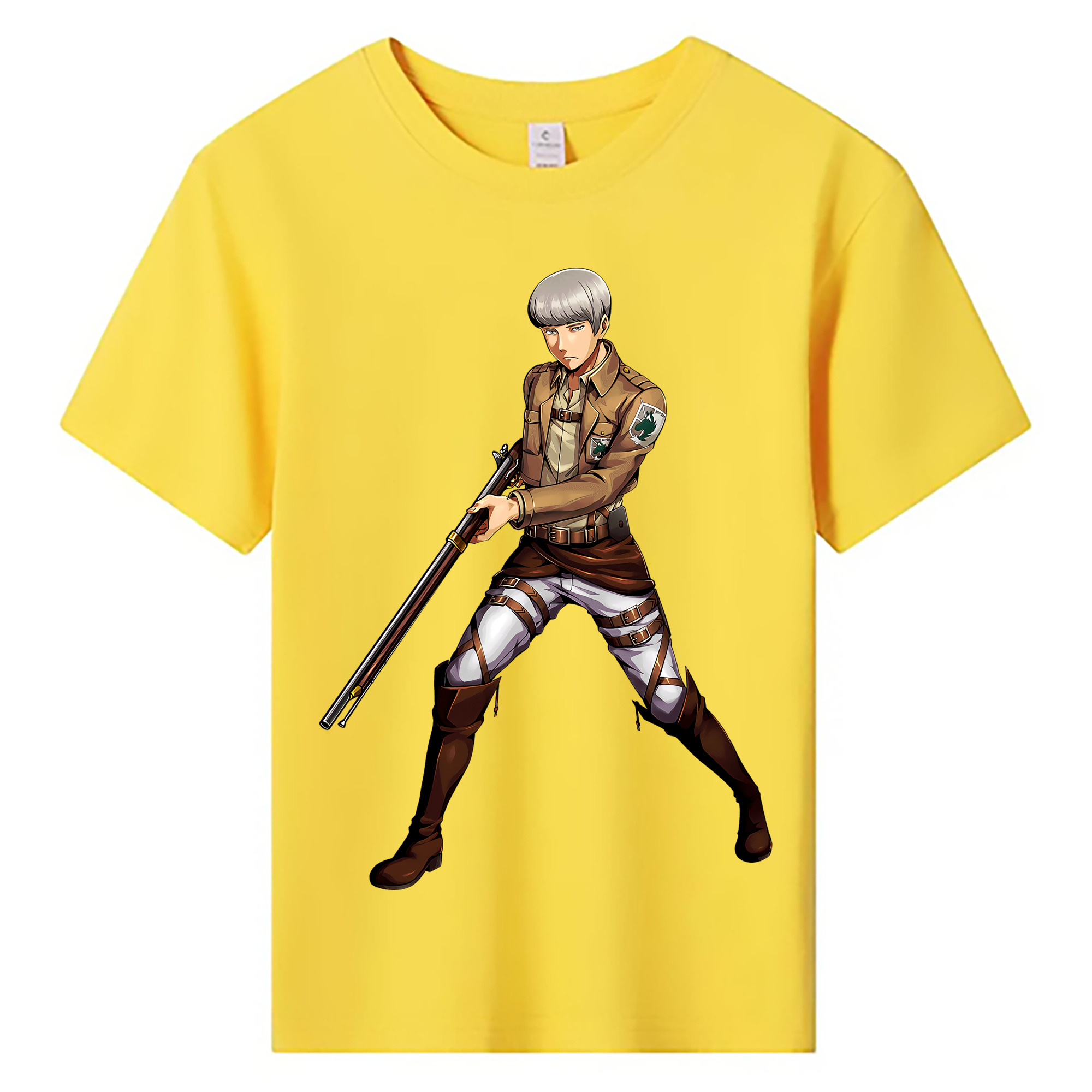 （画像用） 進撃の巨人 Attack on Titan 綿100％キッズTシャツ（フロントプリント）
