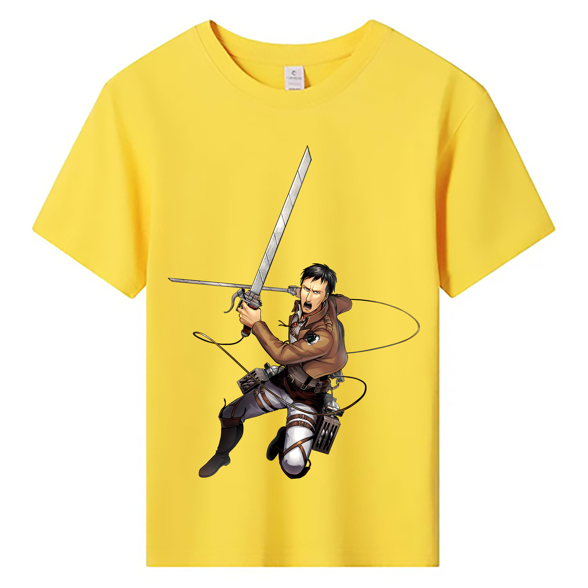 （画像用） 進撃の巨人 Attack on Titan 綿100％キッズTシャツ（フロントプリント）