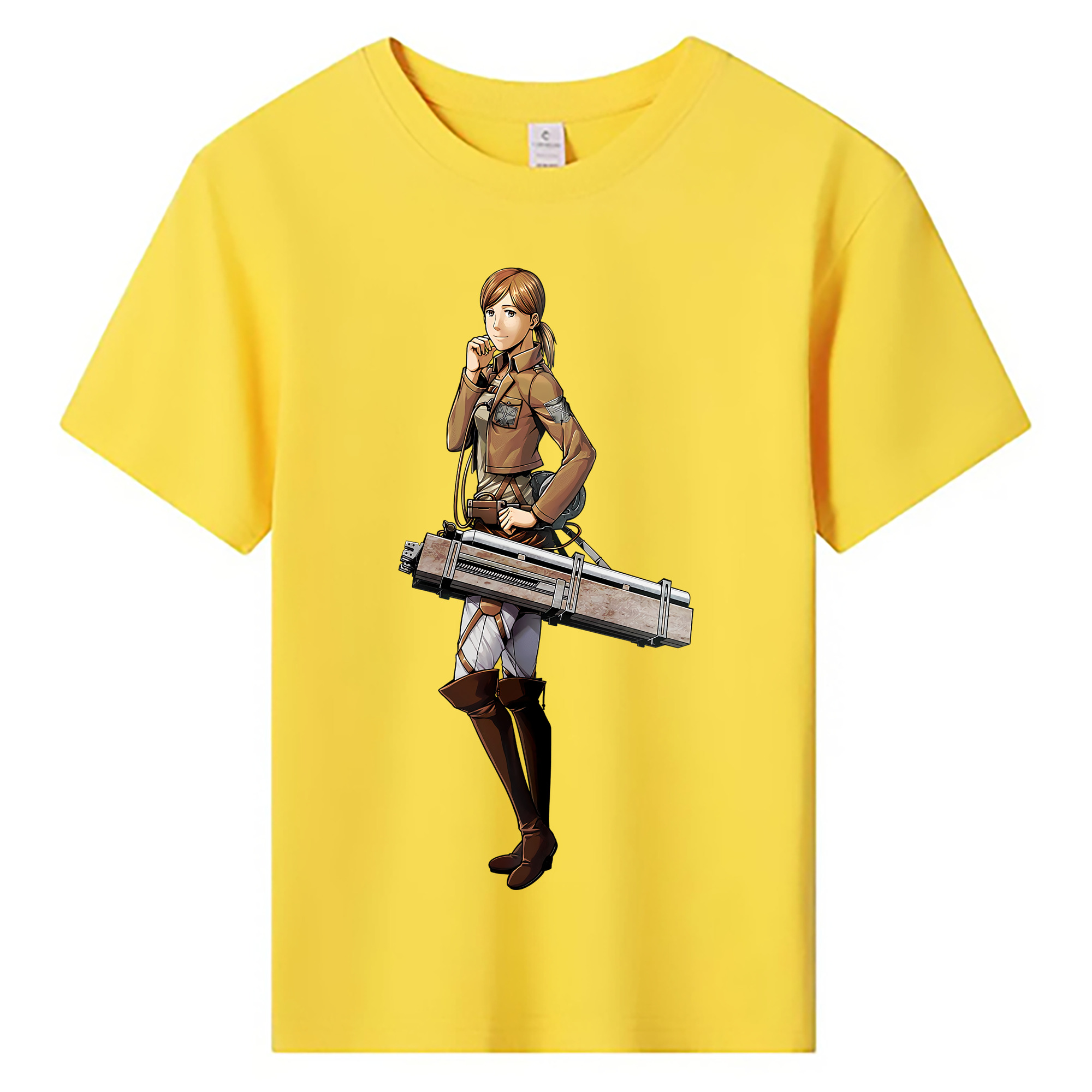 （画像用） 進撃の巨人 Attack on Titan 綿100％キッズTシャツ（フロントプリント）