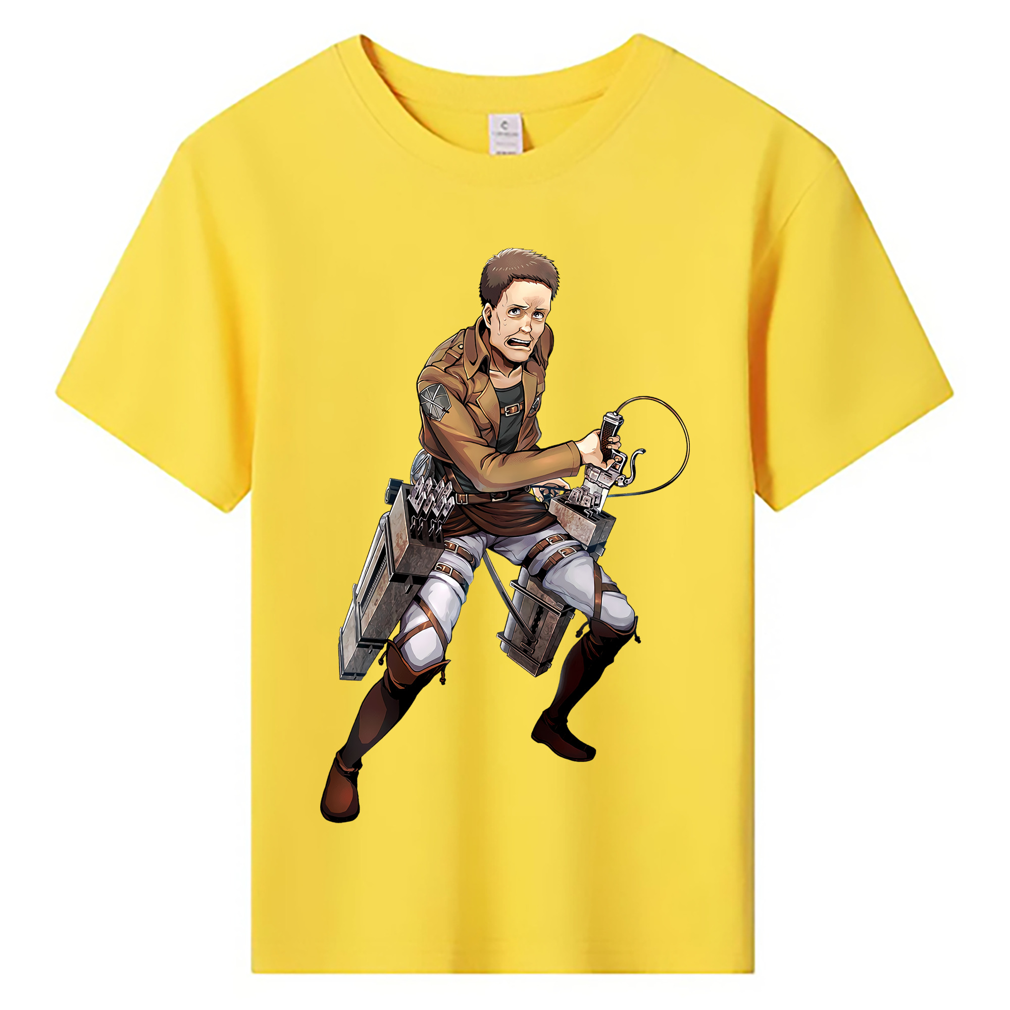 （画像用） 進撃の巨人 Attack on Titan 綿100％キッズTシャツ（フロントプリント）