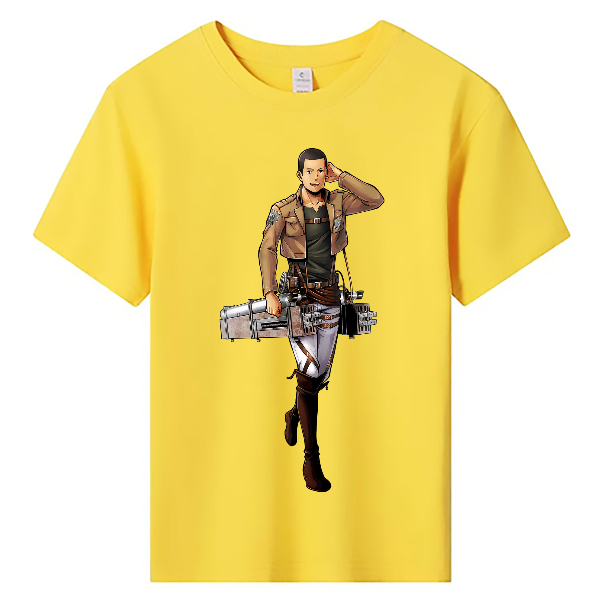 （画像用） 進撃の巨人 Attack on Titan 綿100％キッズTシャツ（フロントプリント）