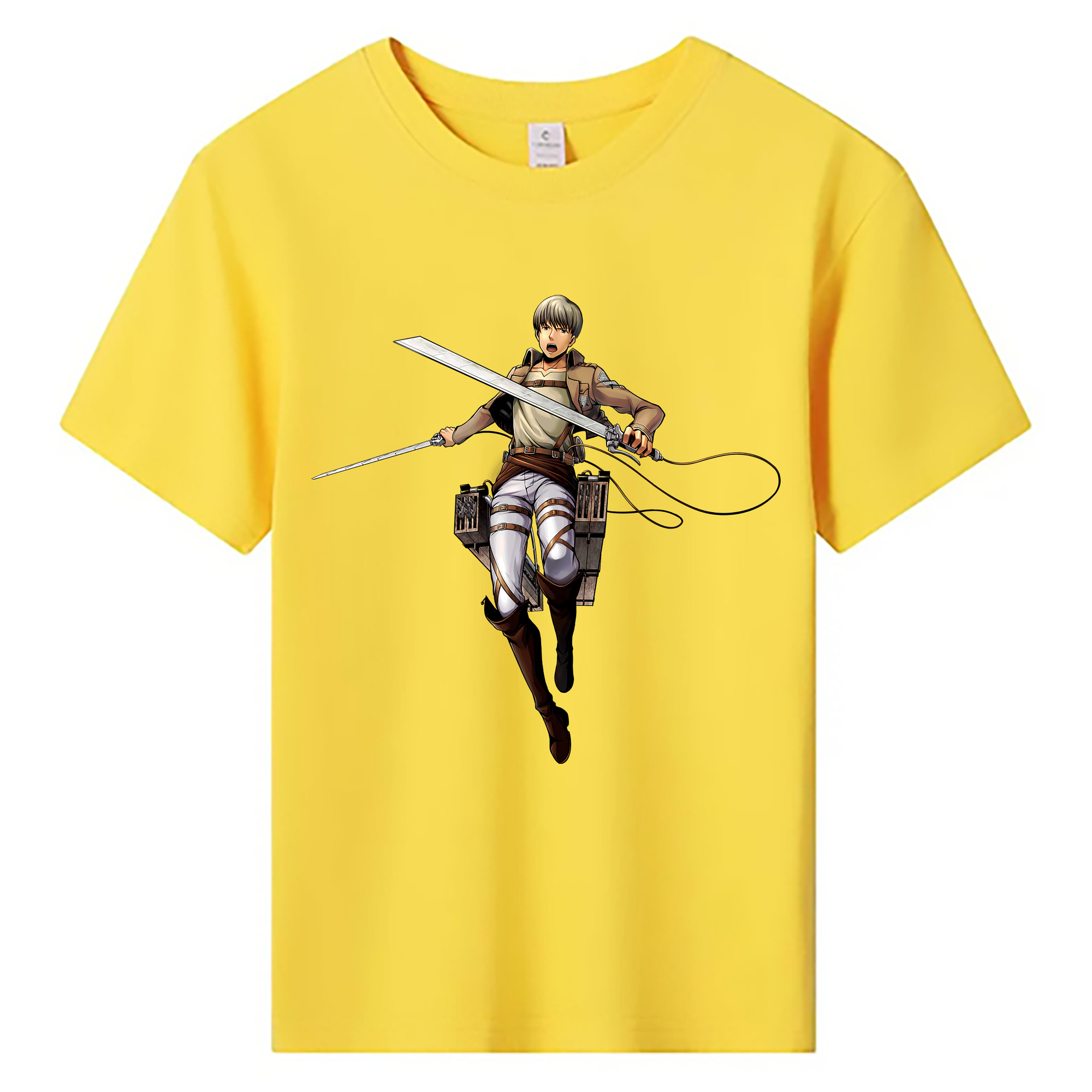 （画像用） 進撃の巨人 Attack on Titan 綿100％キッズTシャツ（フロントプリント）