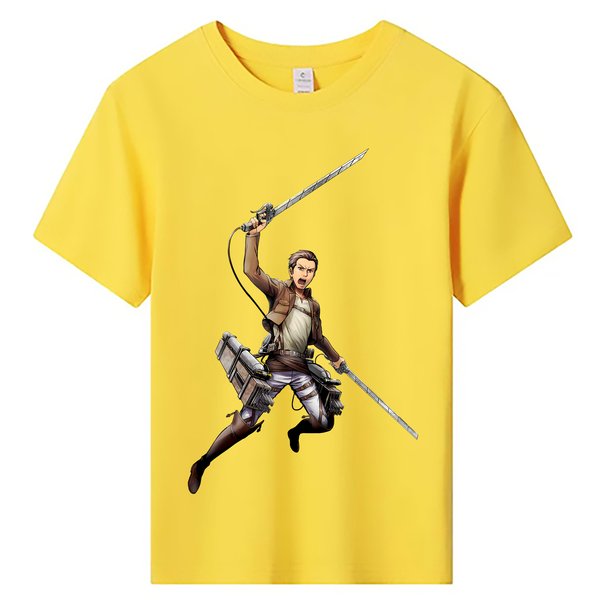 （画像用） 進撃の巨人 Attack on Titan 綿100％キッズTシャツ（フロントプリント）