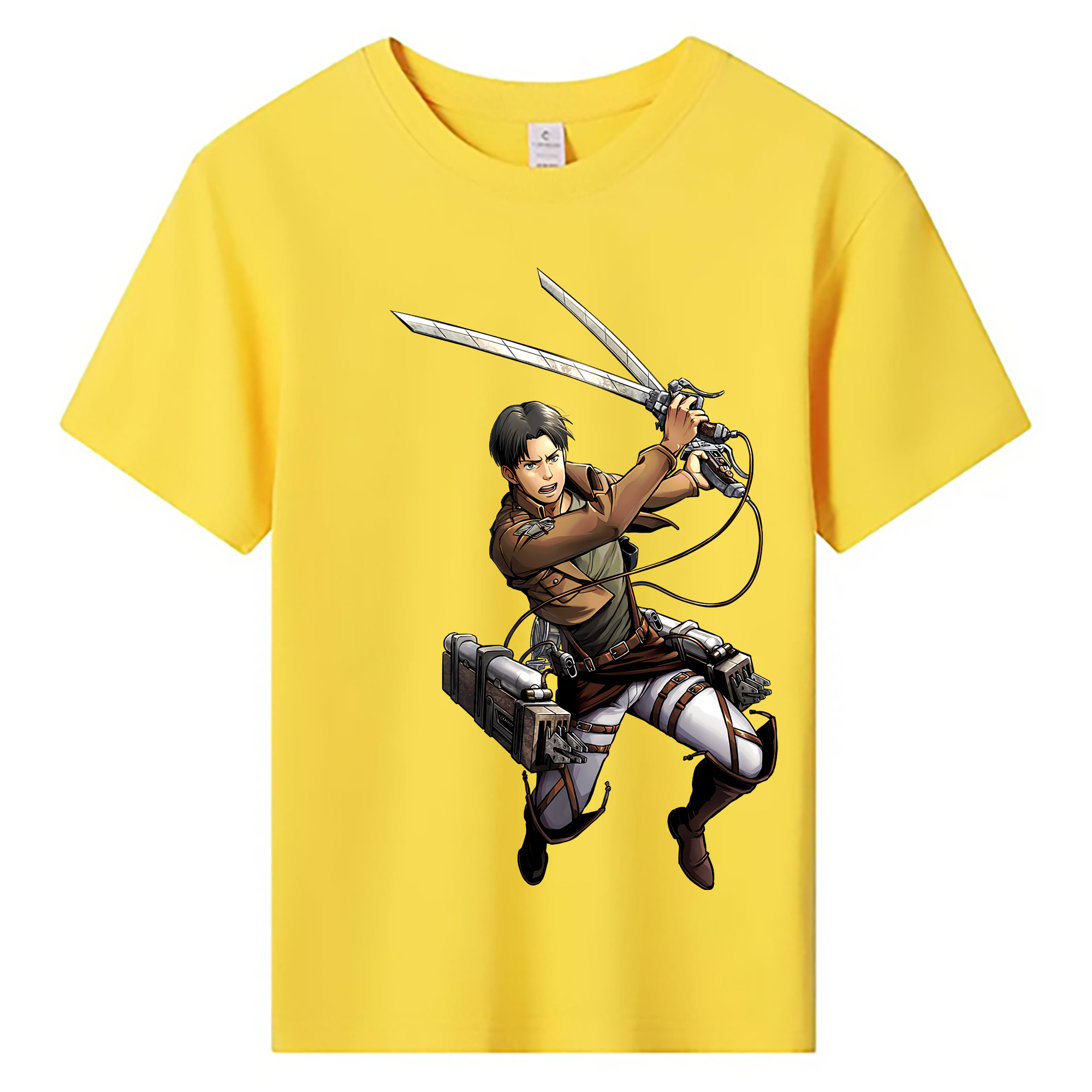 （画像用） 進撃の巨人 Attack on Titan 綿100％キッズTシャツ（フロントプリント）