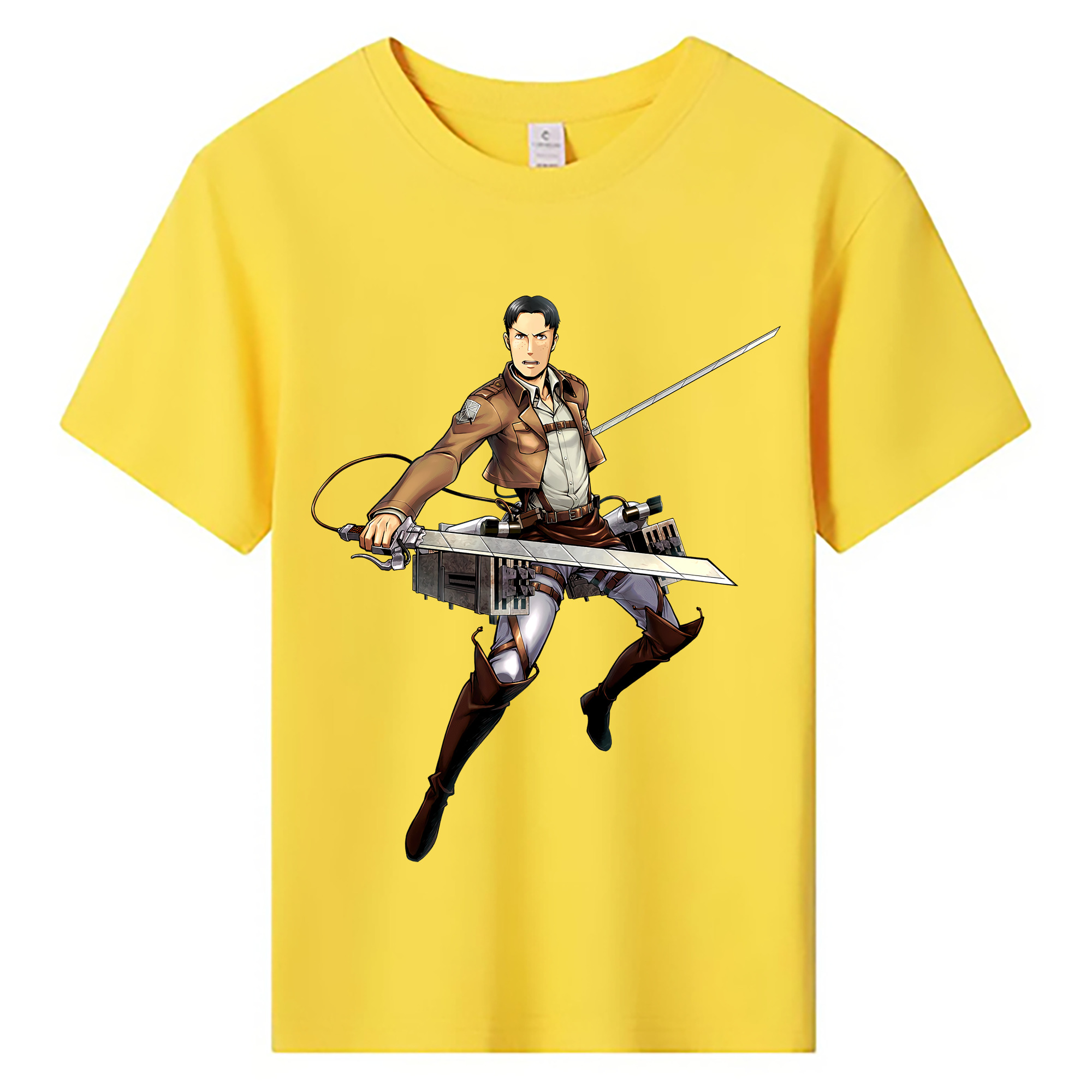 （画像用） 進撃の巨人 Attack on Titan 綿100％キッズTシャツ（フロントプリント）