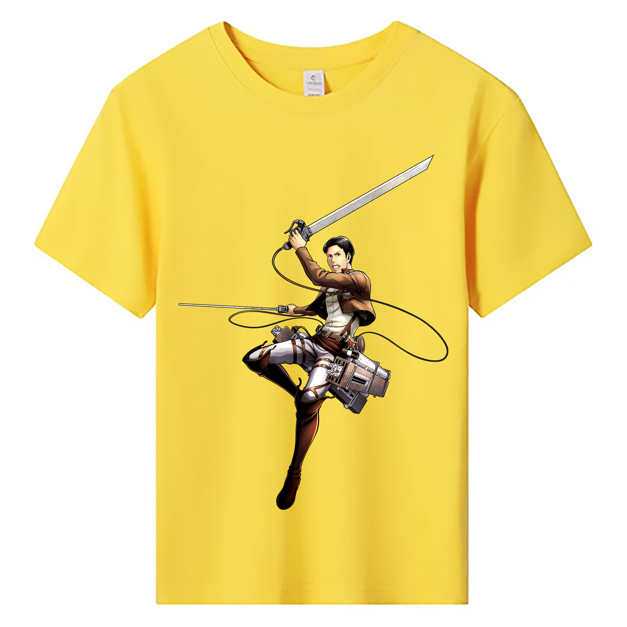 （画像用） 進撃の巨人 Attack on Titan 綿100％キッズTシャツ（フロントプリント）