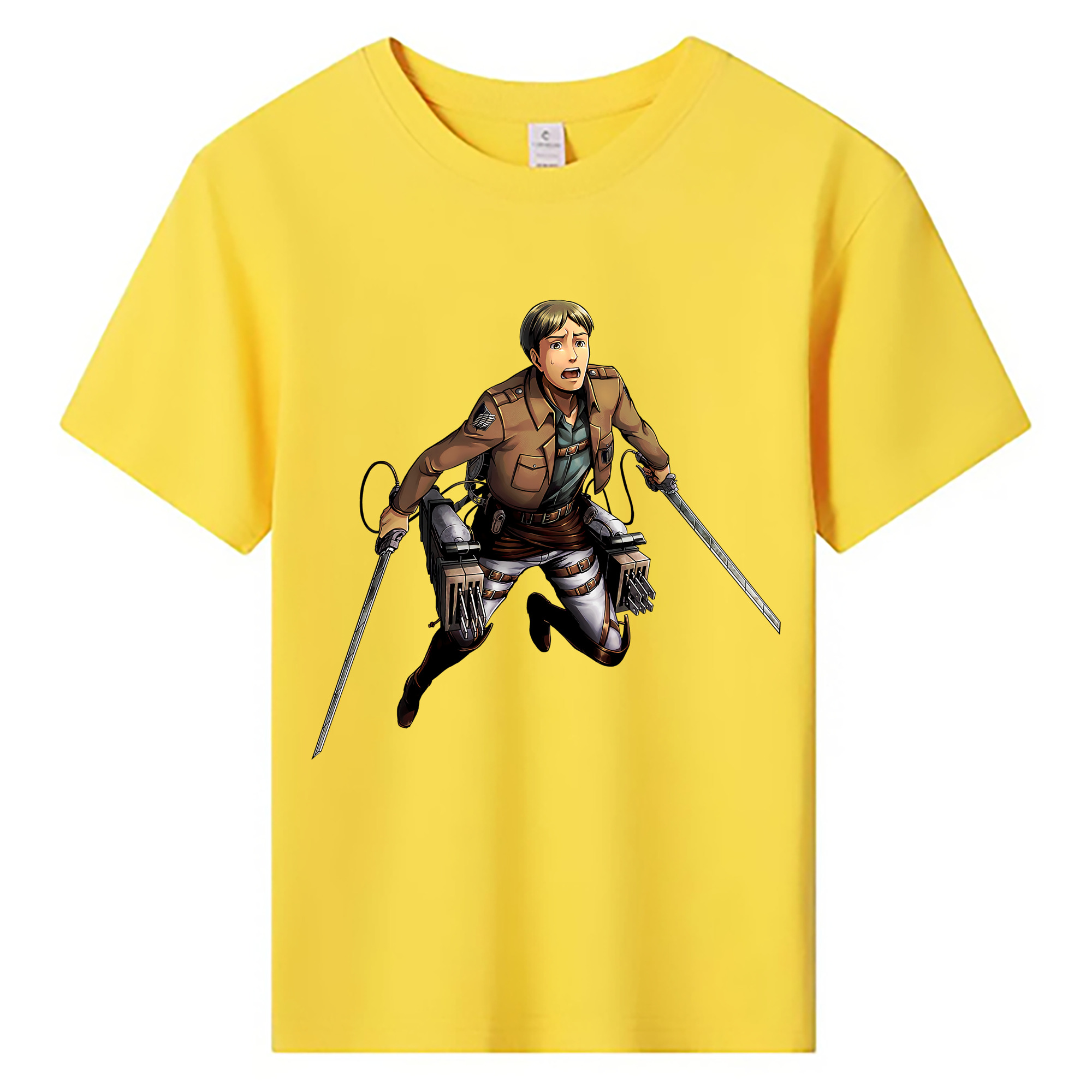 （画像用） 進撃の巨人 Attack on Titan 綿100％キッズTシャツ（フロントプリント）