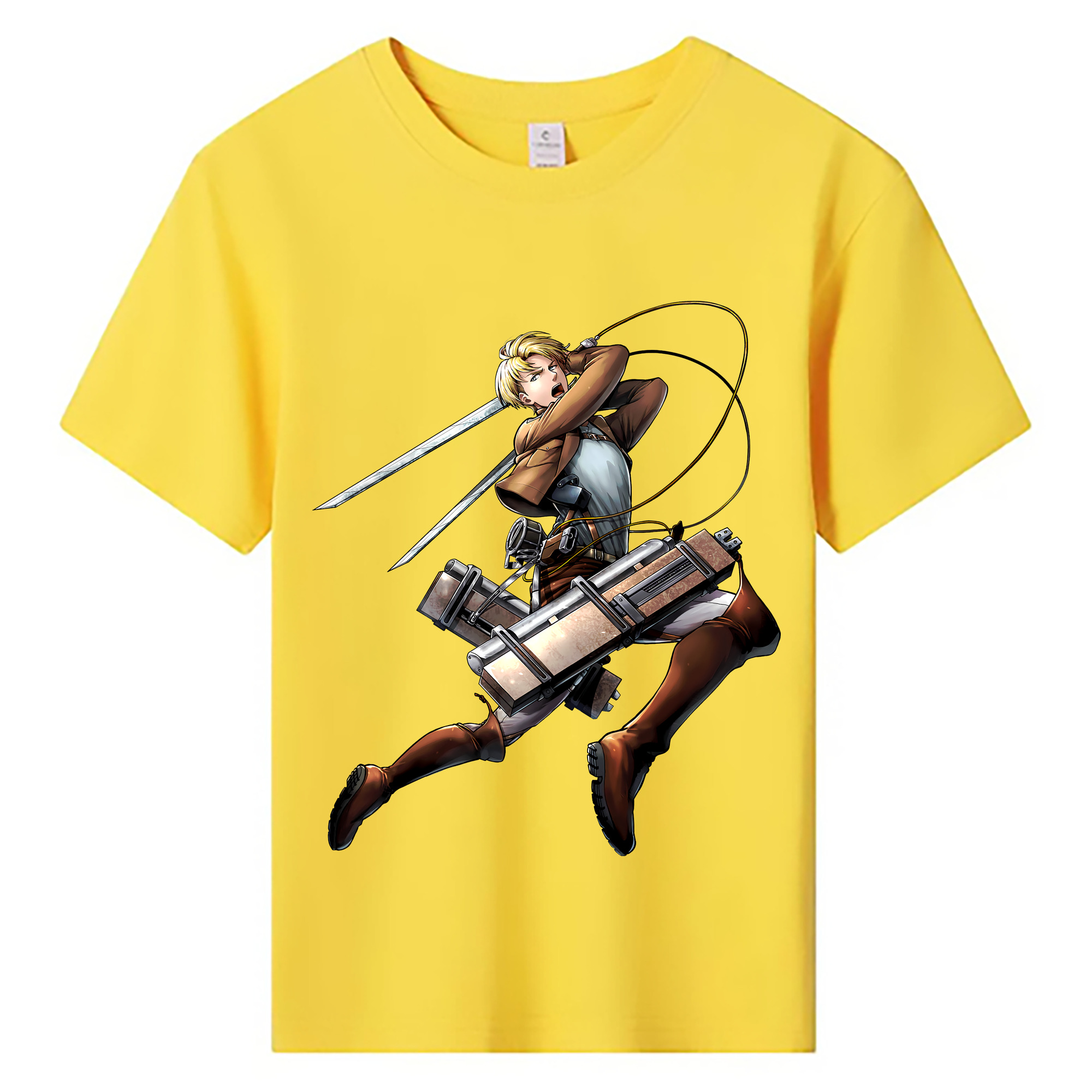 （画像用） 進撃の巨人 Attack on Titan 綿100％キッズTシャツ（フロントプリント）