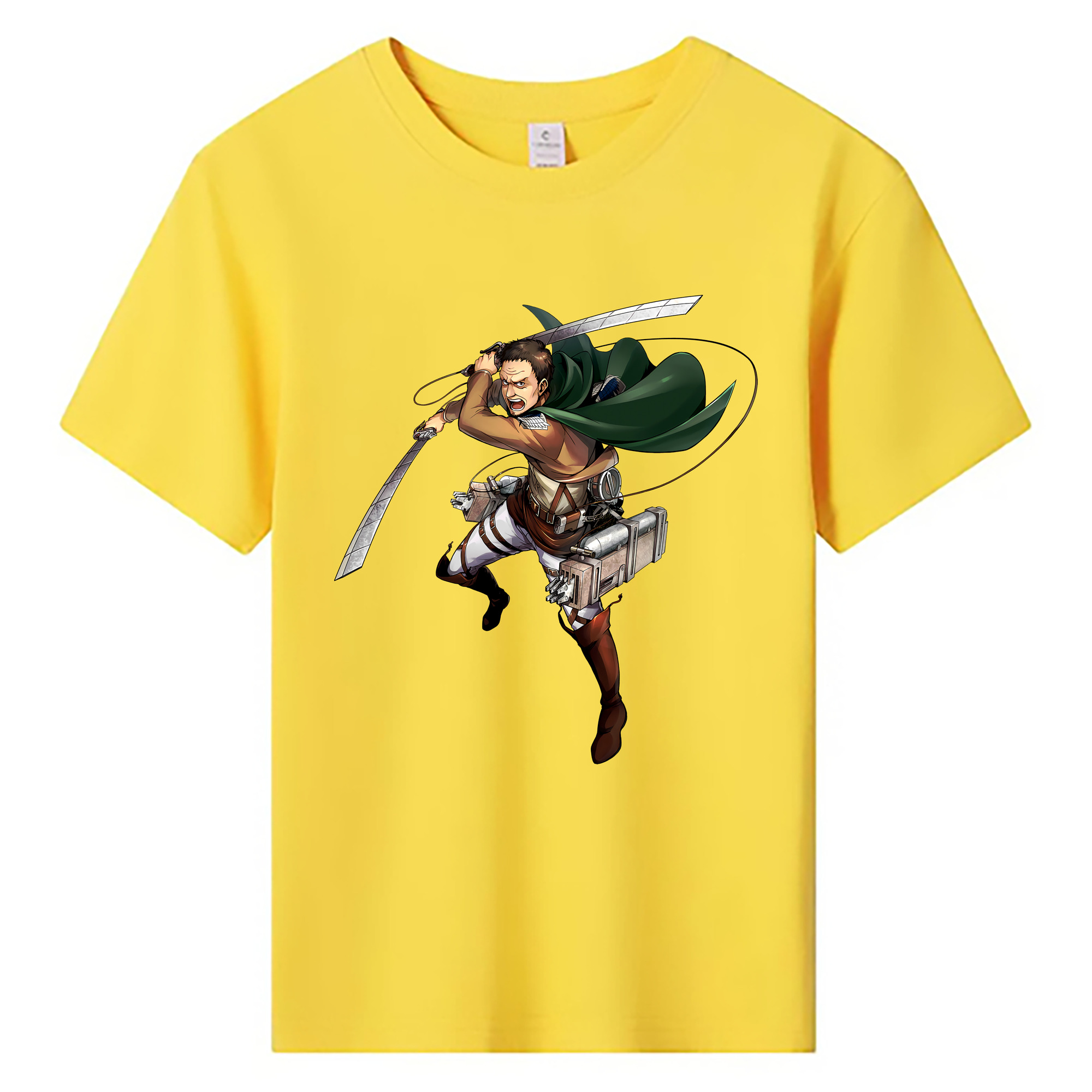 （画像用） 進撃の巨人 Attack on Titan 綿100％キッズTシャツ（フロントプリント）