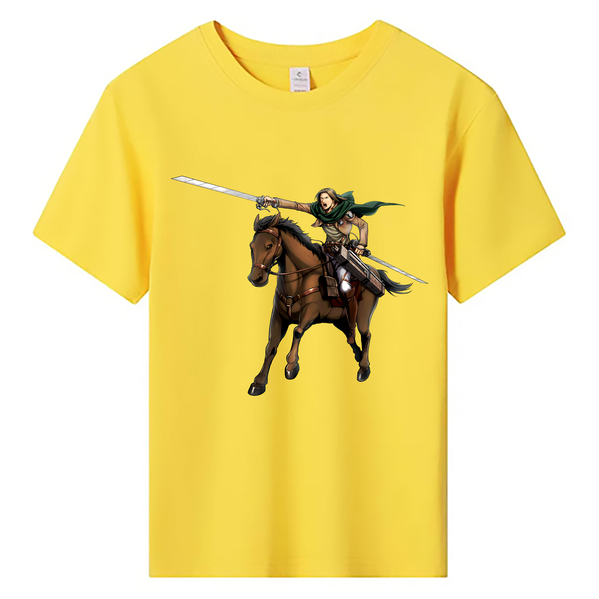 （画像用） 進撃の巨人 Attack on Titan 綿100％キッズTシャツ（フロントプリント）