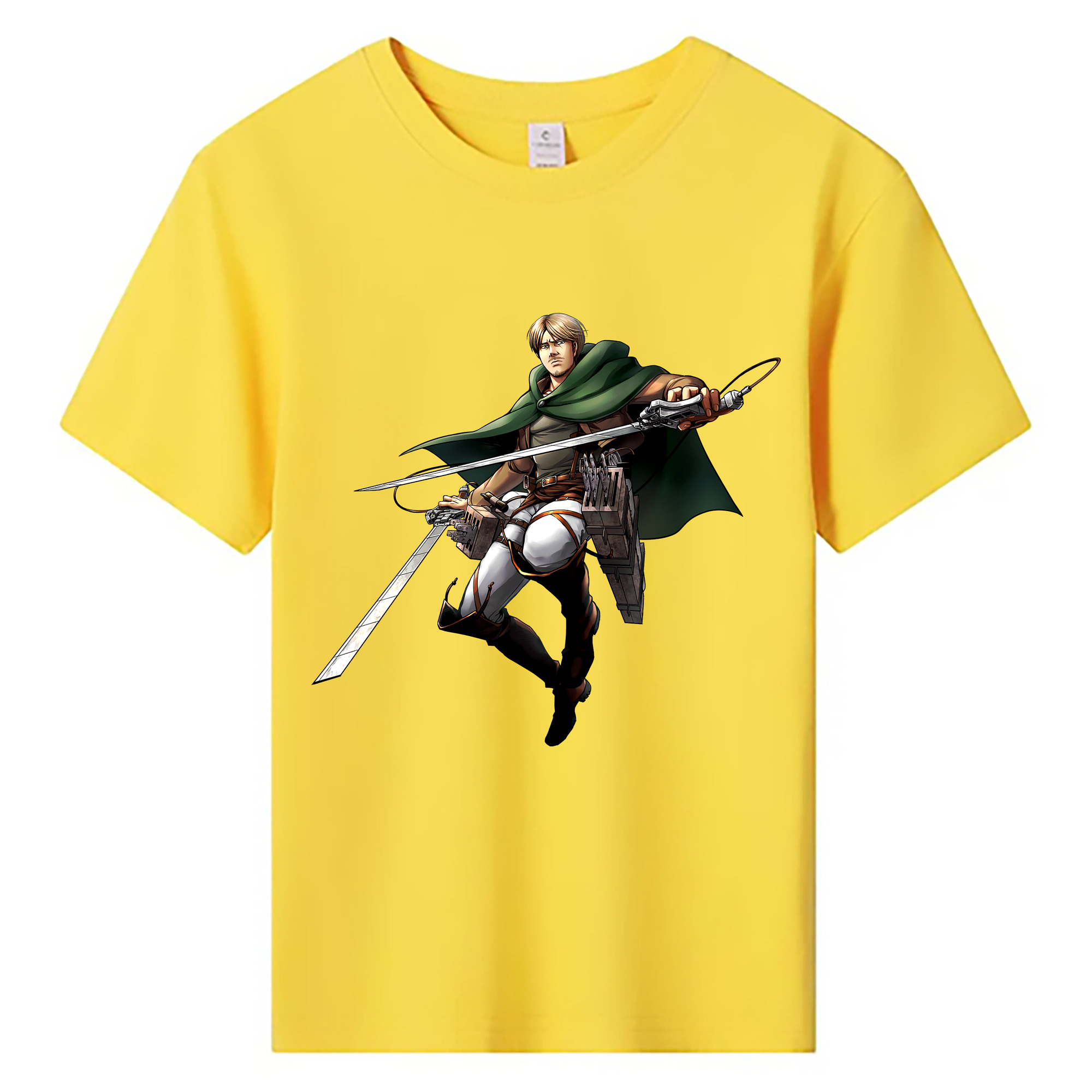 （画像用） 進撃の巨人 Attack on Titan 綿100％キッズTシャツ（フロントプリント）