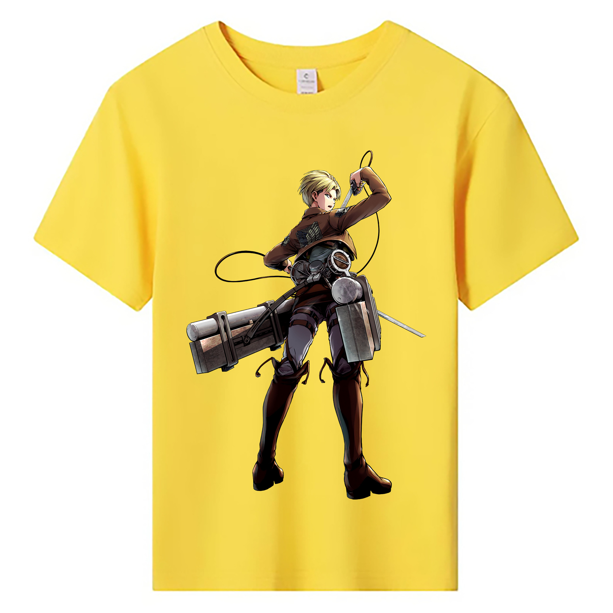 （画像用） 進撃の巨人 Attack on Titan 綿100％キッズTシャツ（フロントプリント）