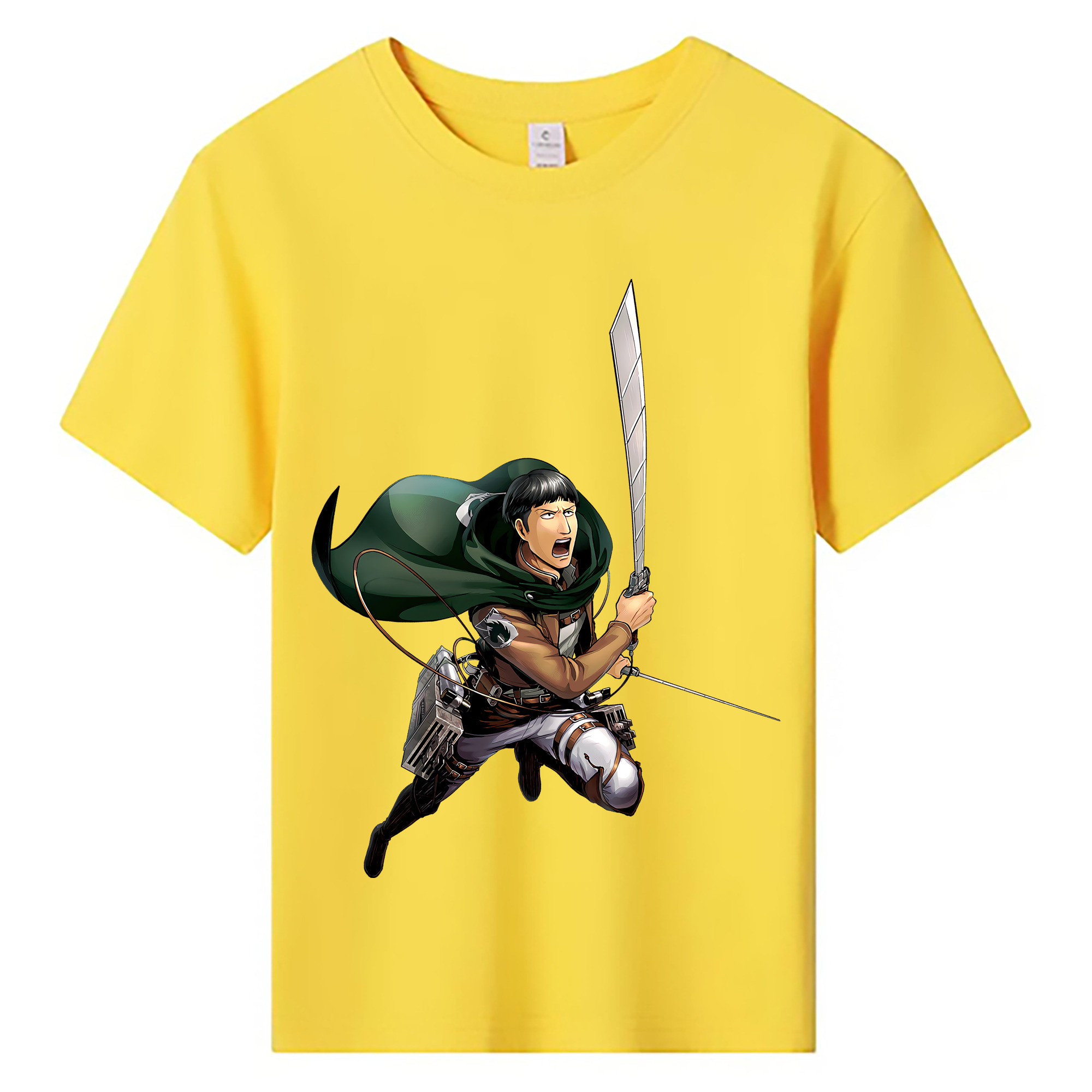 （画像用） 進撃の巨人 Attack on Titan 綿100％キッズTシャツ（フロントプリント）