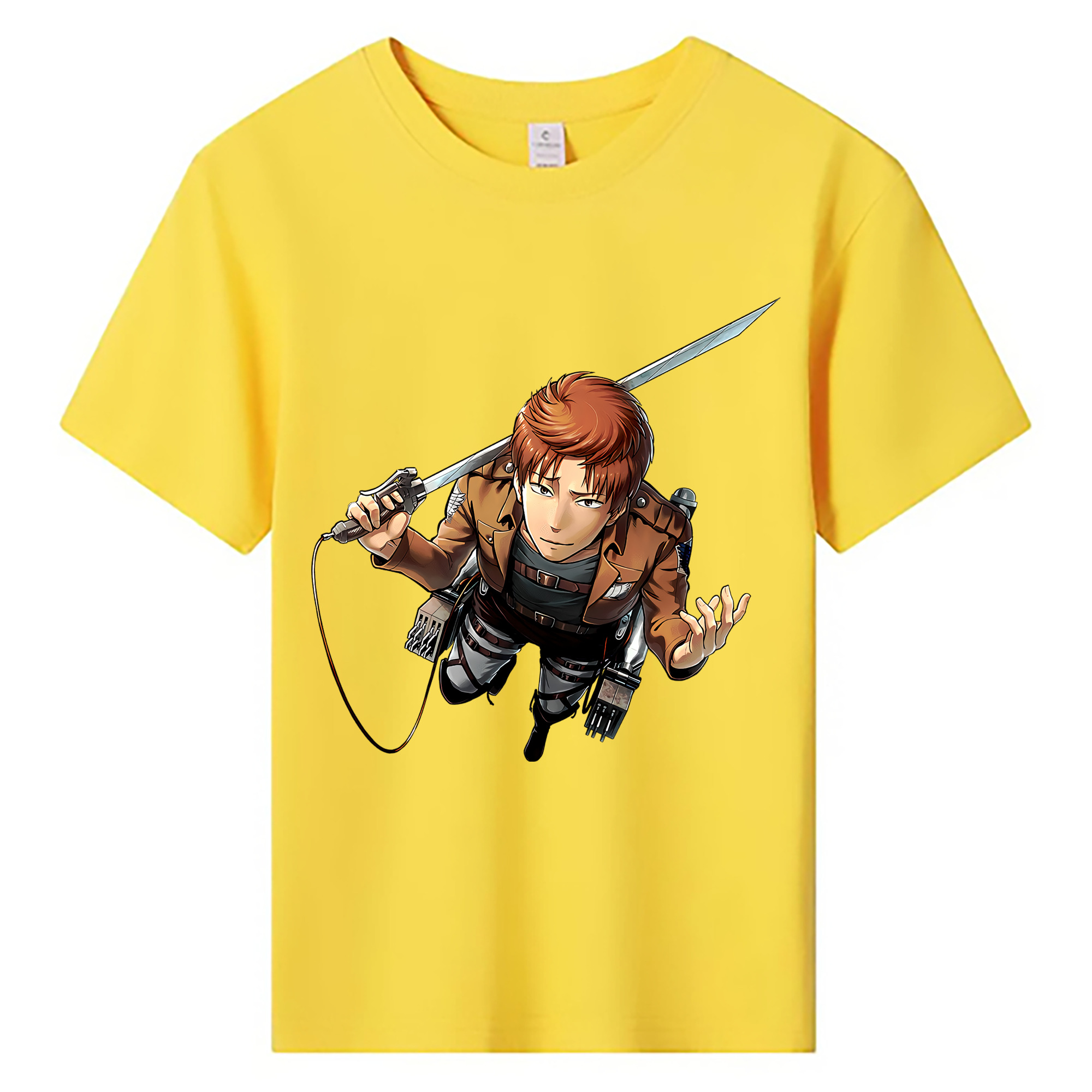 （画像用） 進撃の巨人 Attack on Titan 綿100％キッズTシャツ（フロントプリント）