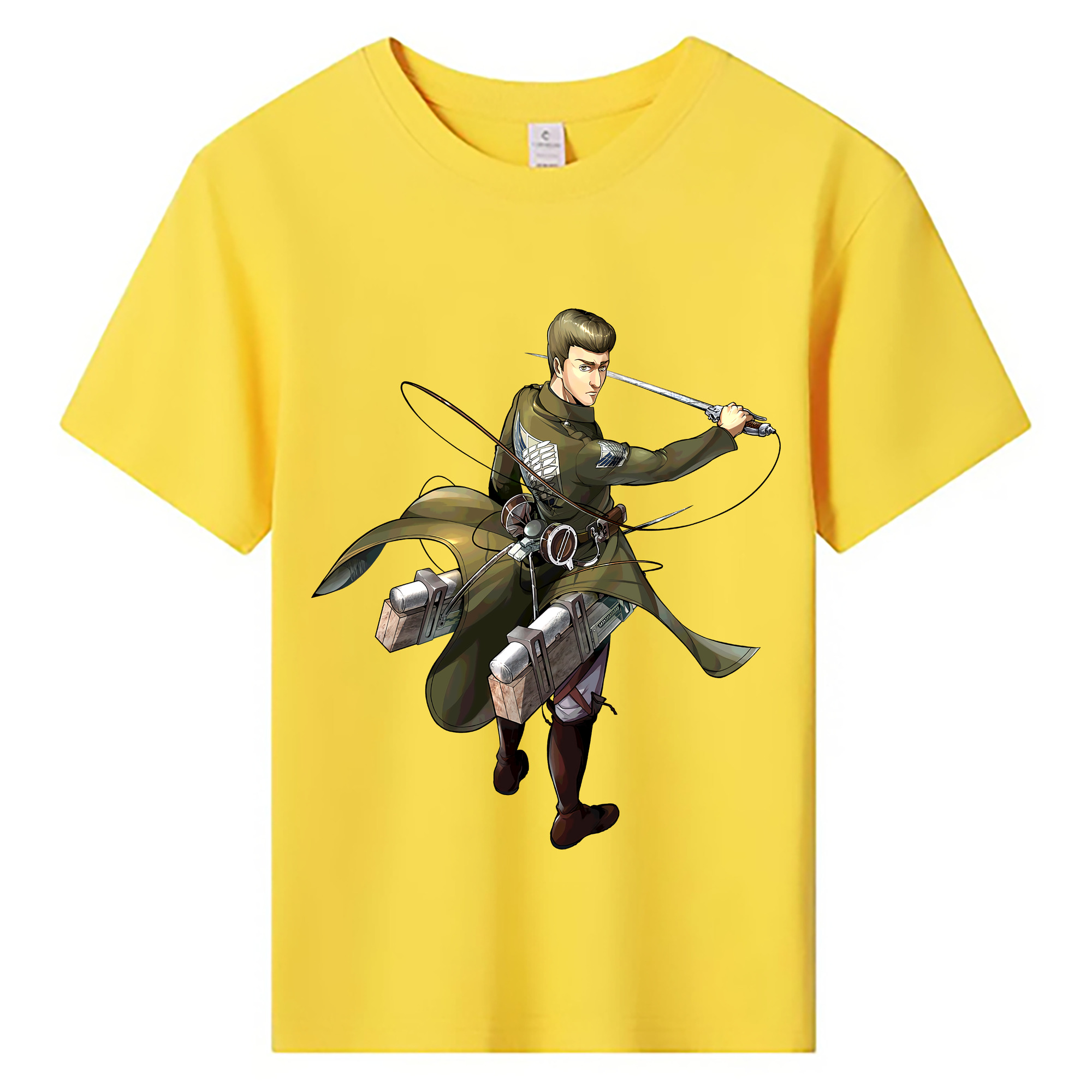 （画像用） 進撃の巨人 Attack on Titan 綿100％キッズTシャツ（フロントプリント）