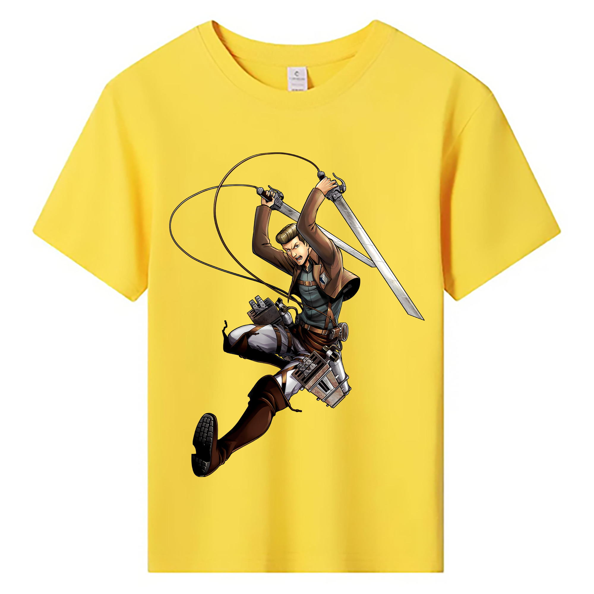 （画像用） 進撃の巨人 Attack on Titan 綿100％キッズTシャツ（フロントプリント）