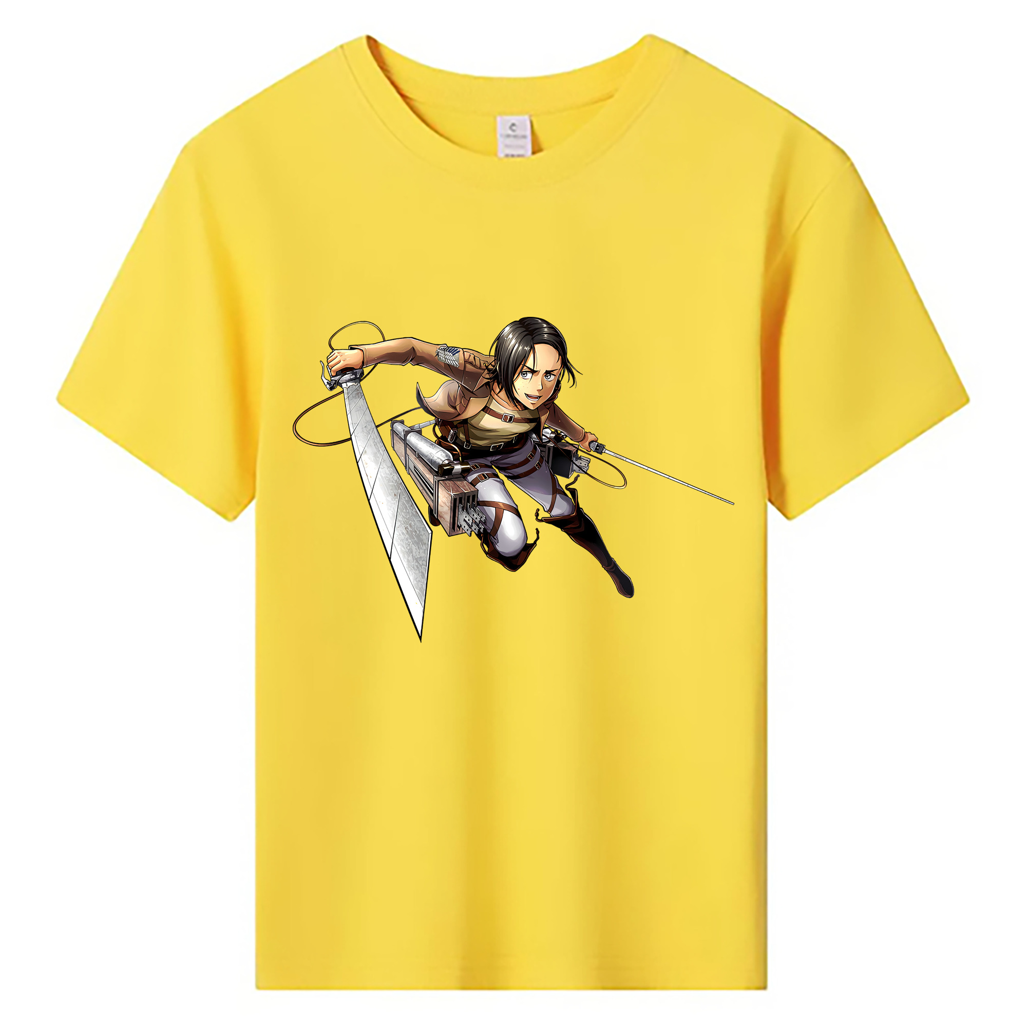 （画像用） 進撃の巨人 Attack on Titan 綿100％キッズTシャツ（フロントプリント）