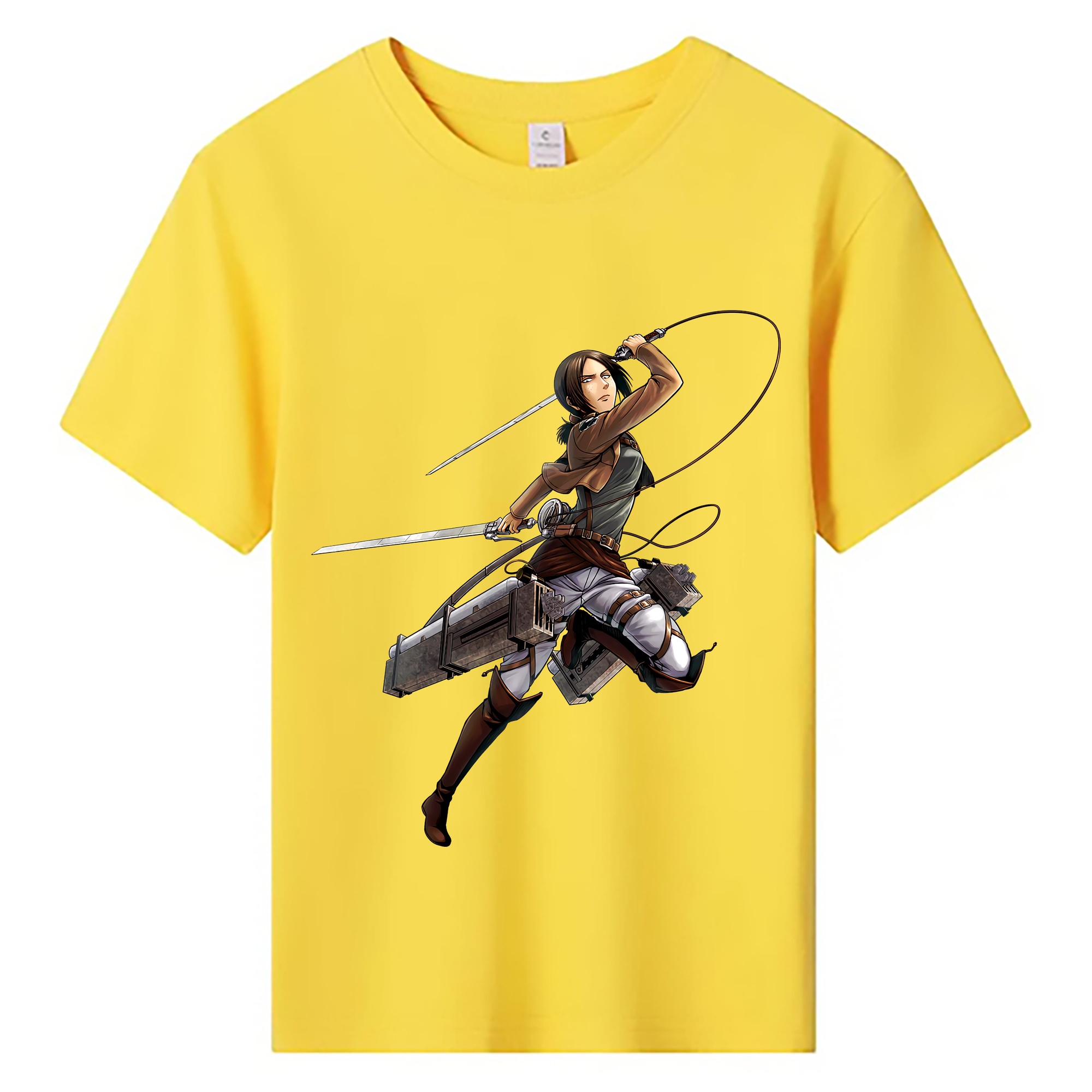 （画像用） 進撃の巨人 Attack on Titan 綿100％キッズTシャツ（フロントプリント）