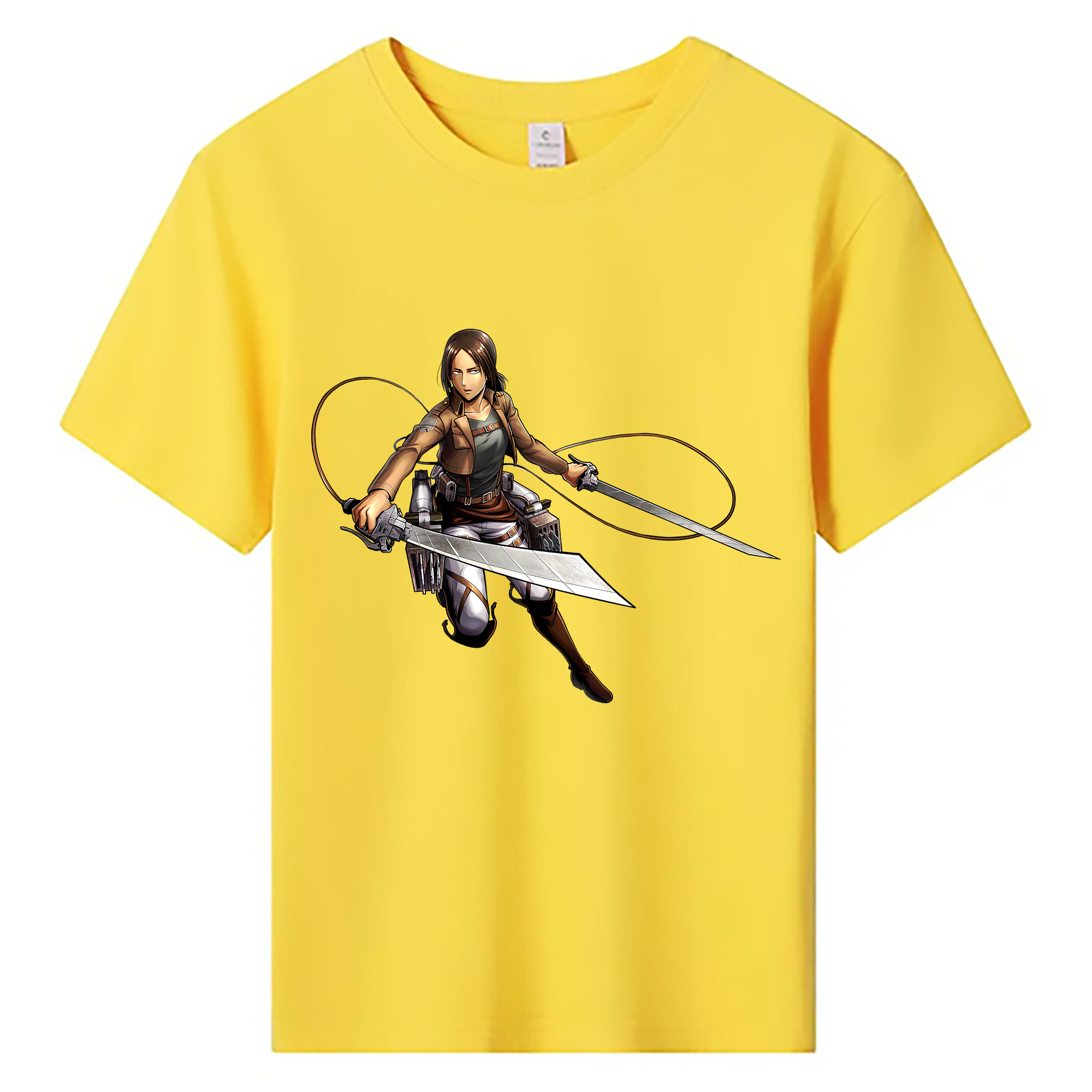 （画像用） 進撃の巨人 Attack on Titan 綿100％キッズTシャツ（フロントプリント）