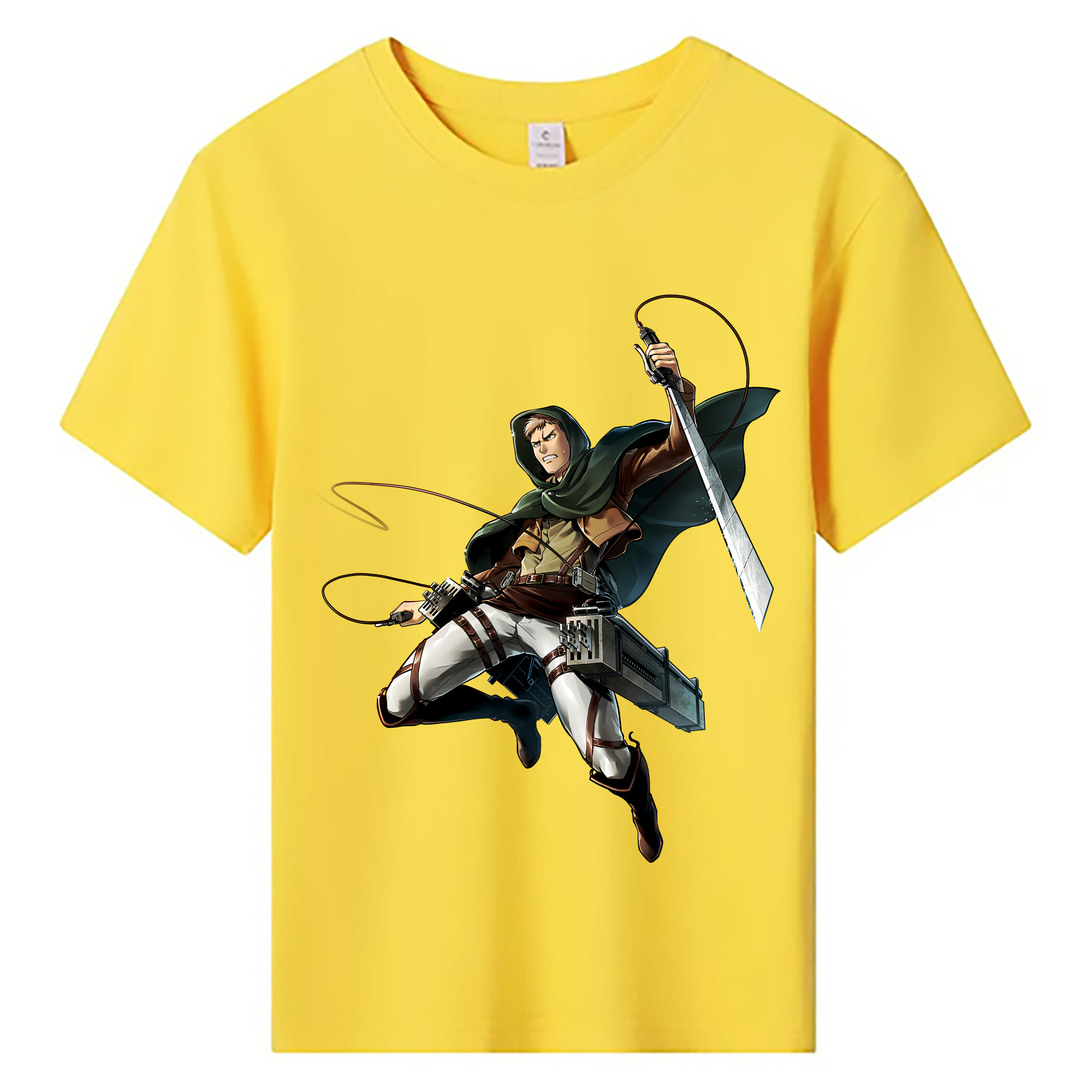 （画像用） 進撃の巨人 Attack on Titan 綿100％キッズTシャツ（フロントプリント）