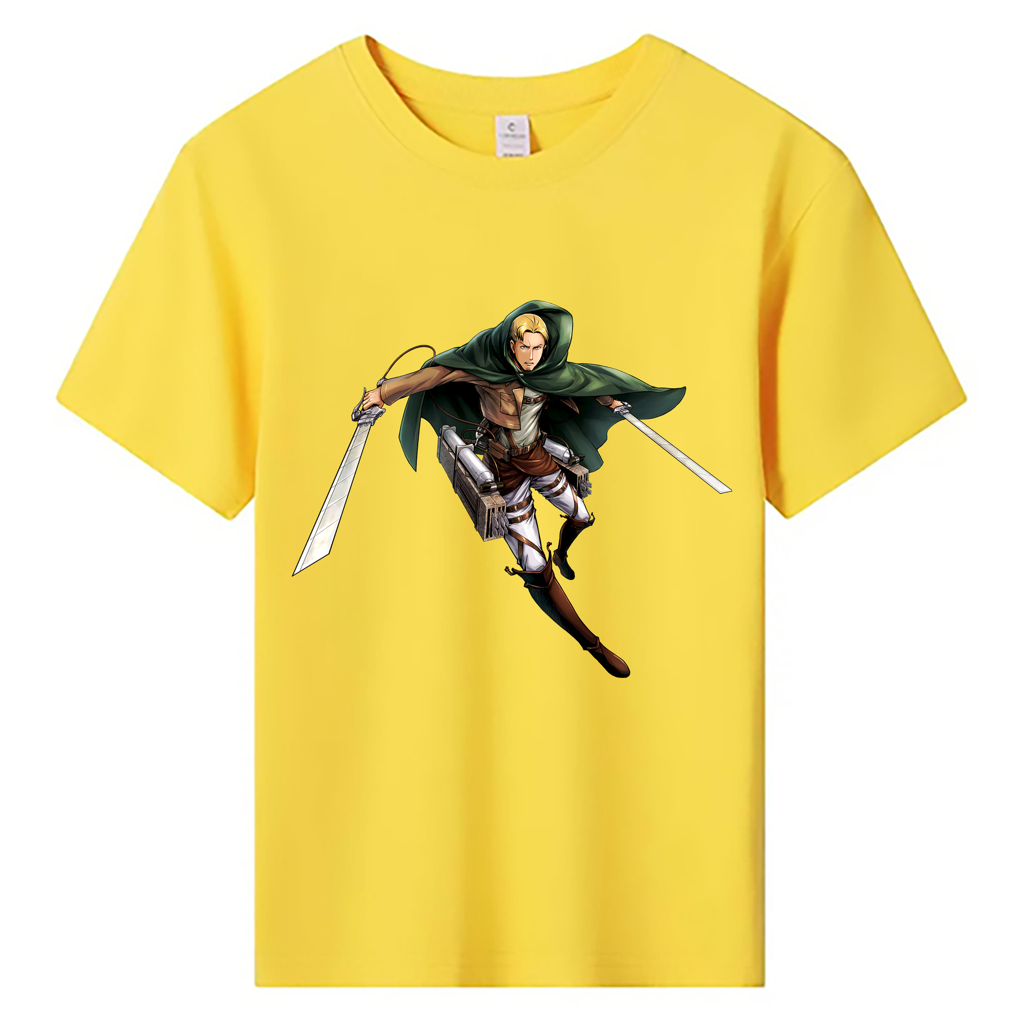 （画像用） 進撃の巨人 Attack on Titan 綿100％キッズTシャツ（フロントプリント）