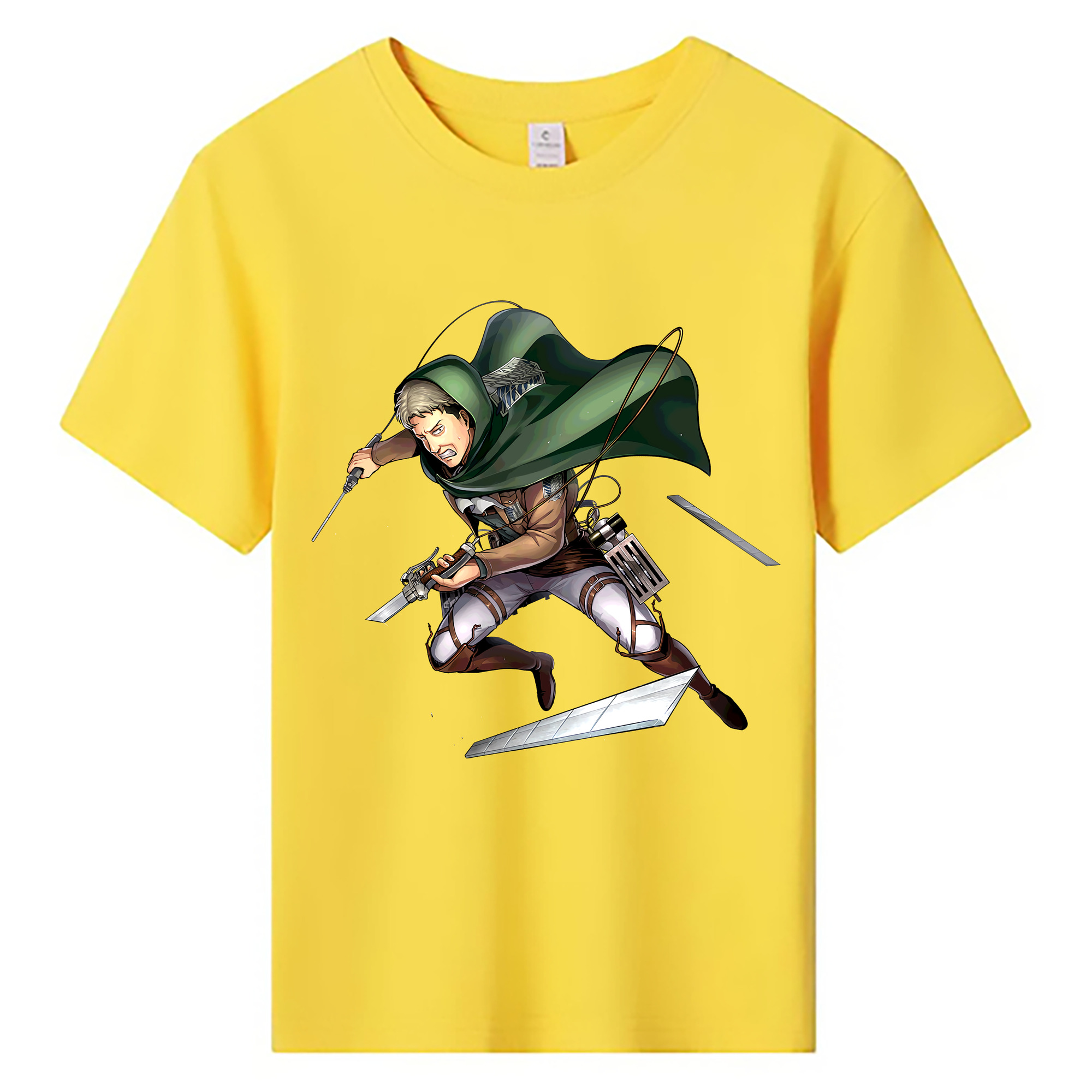 （画像用） 進撃の巨人 Attack on Titan 綿100％キッズTシャツ（フロントプリント）