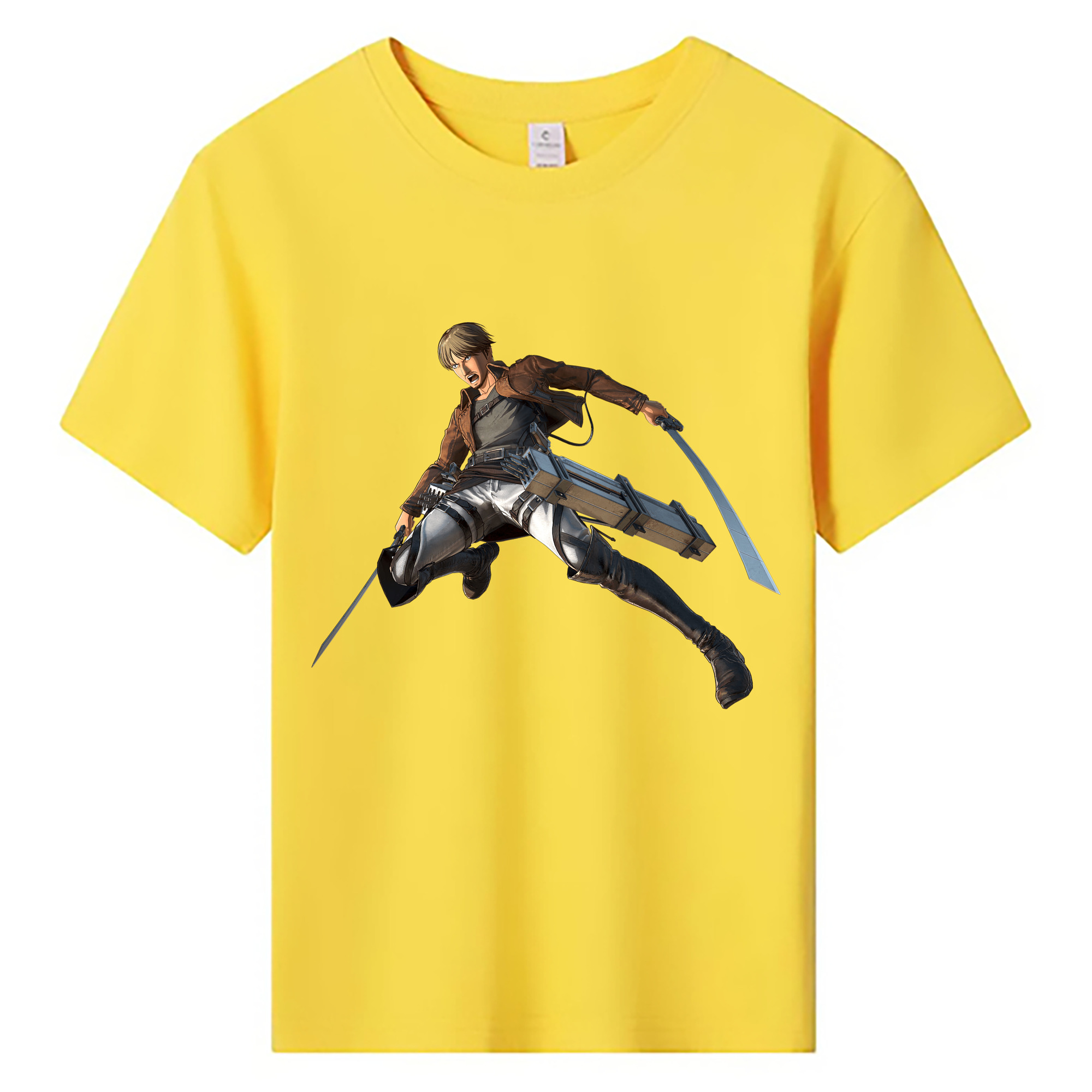 （画像用） 進撃の巨人 Attack on Titan 綿100％キッズTシャツ（フロントプリント）