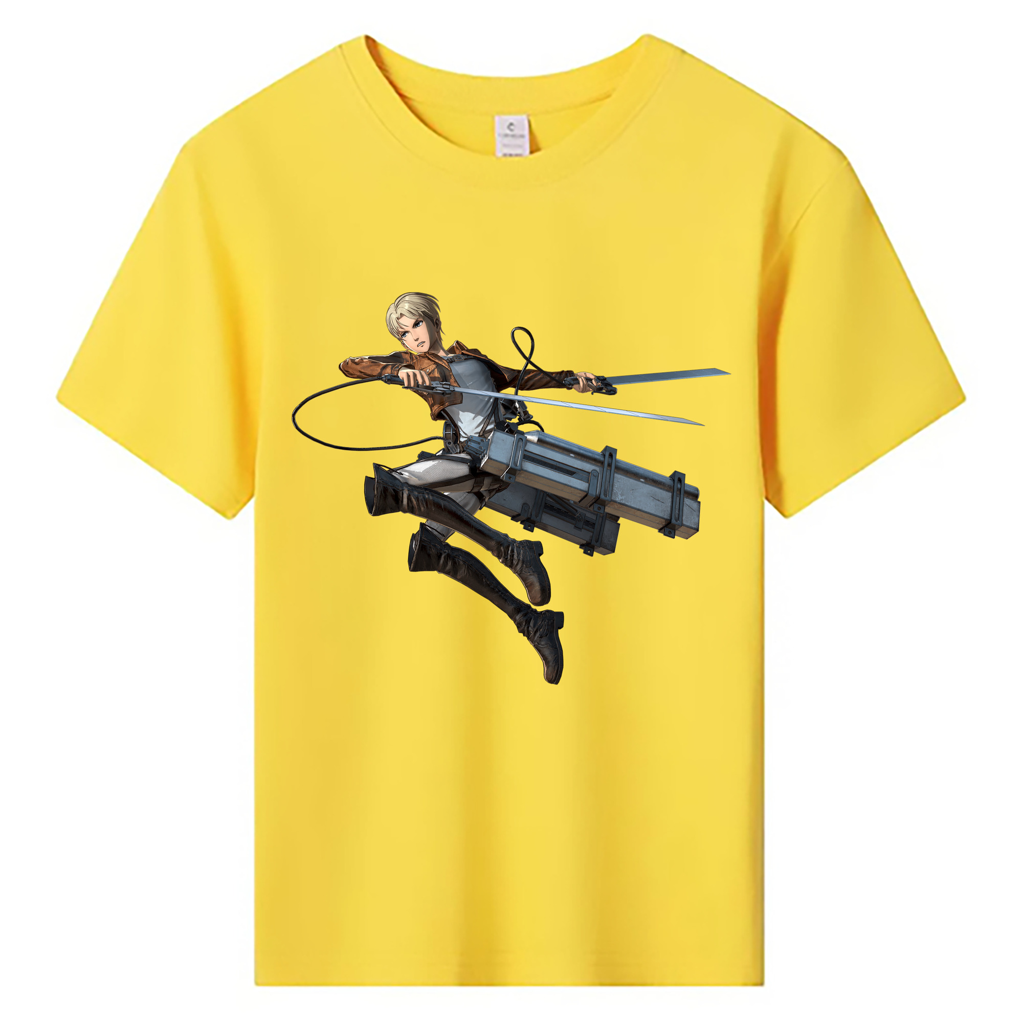 （画像用） 進撃の巨人 Attack on Titan 綿100％キッズTシャツ（フロントプリント）