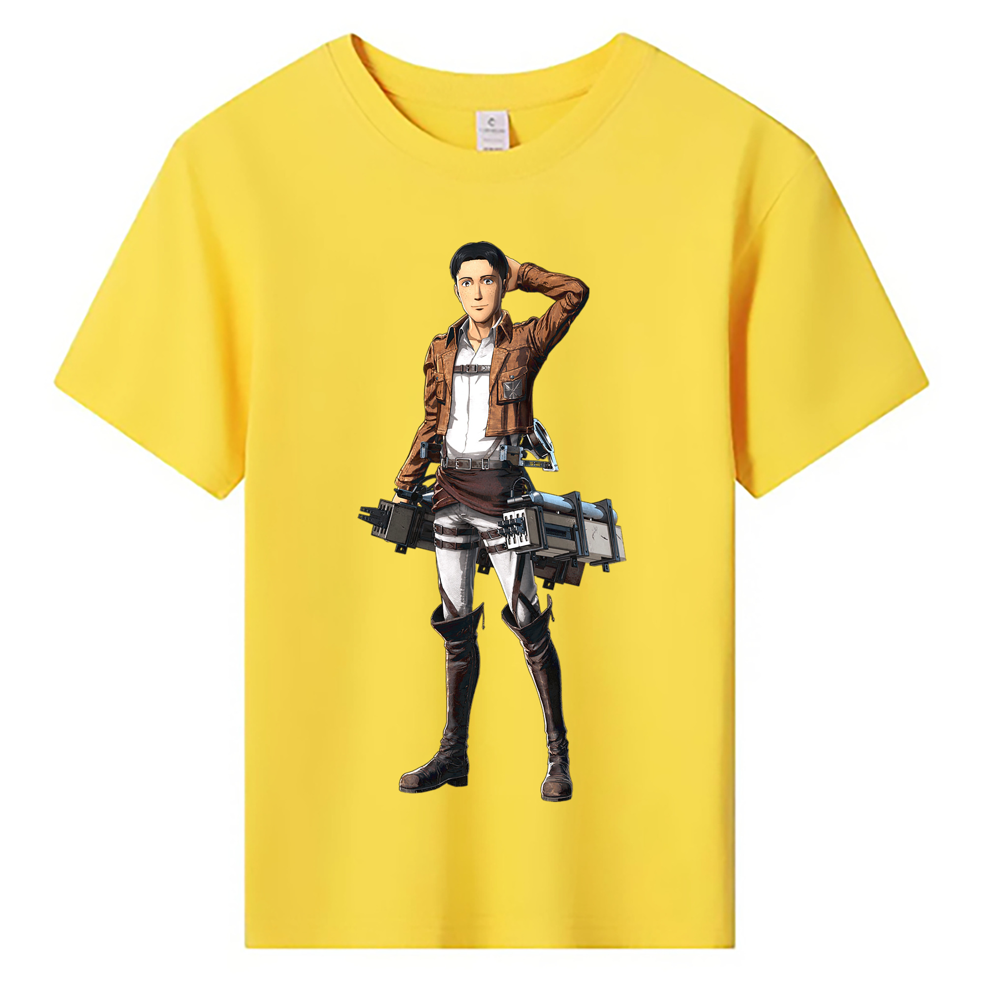 （画像用） 進撃の巨人 Attack on Titan 綿100％キッズTシャツ（フロントプリント）