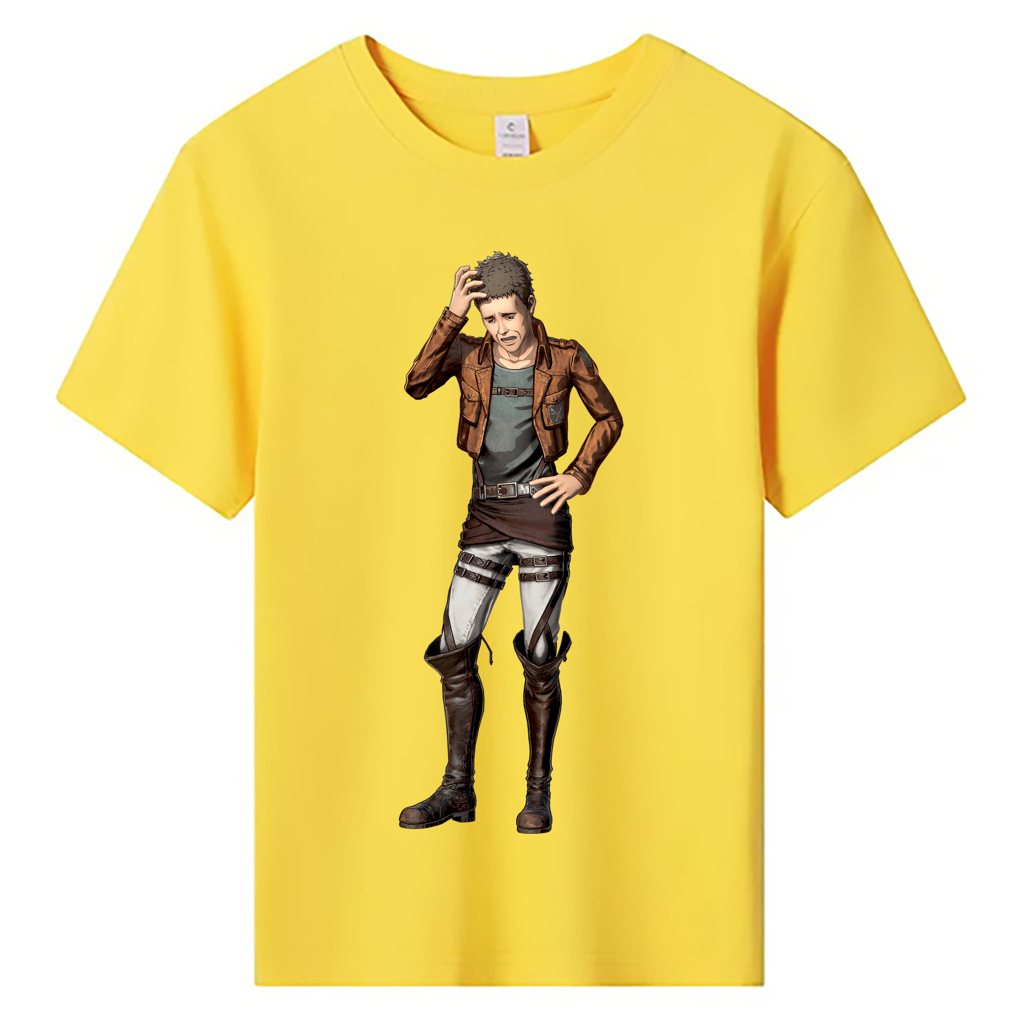 （画像用） 進撃の巨人 Attack on Titan 綿100％キッズTシャツ（フロントプリント）