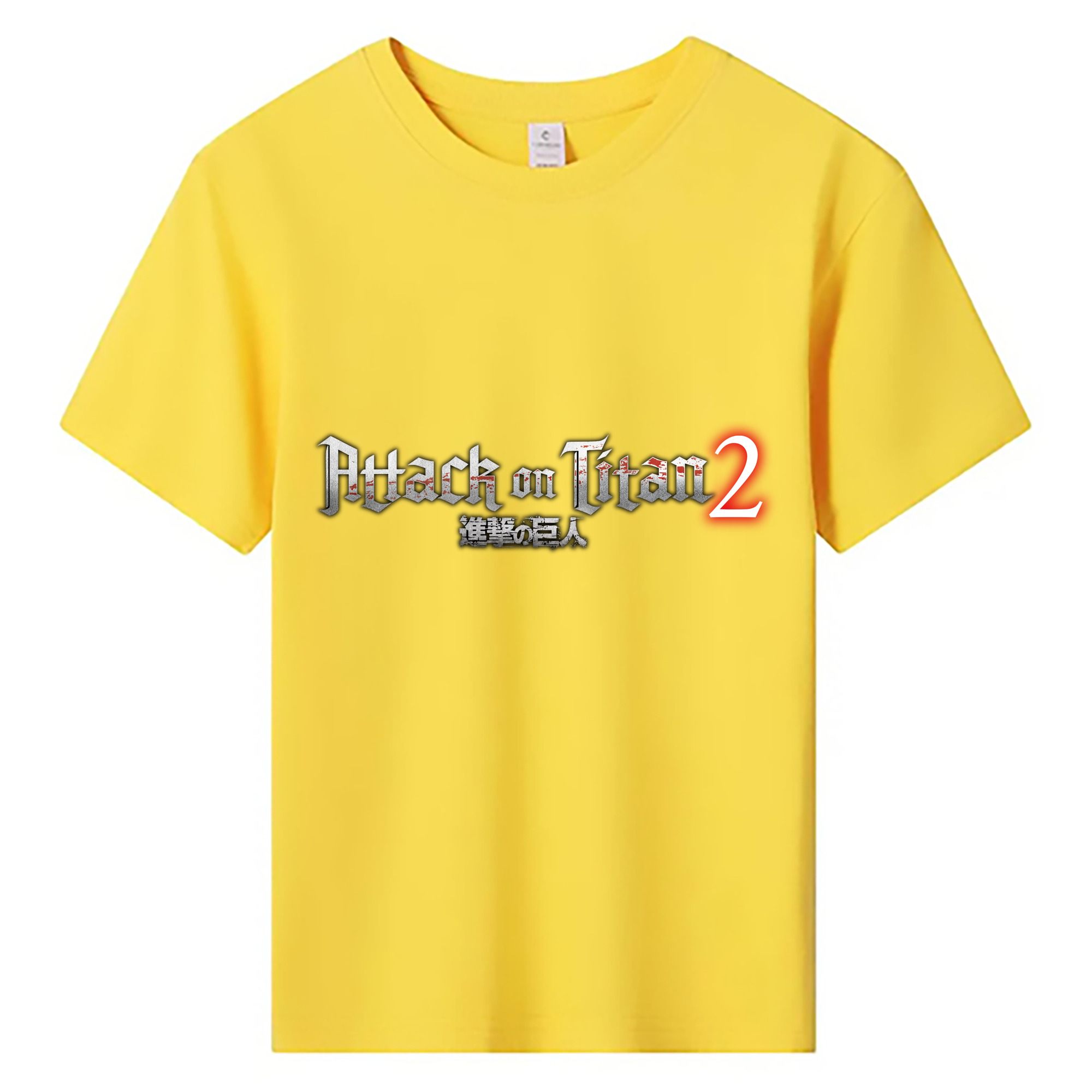 （画像用） 進撃の巨人 Attack on Titan 綿100％キッズTシャツ（フロントプリント）