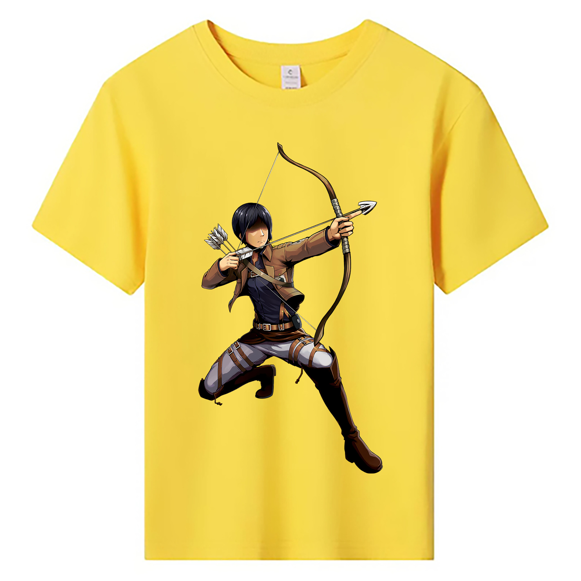 （画像用） 進撃の巨人 Attack on Titan 綿100％キッズTシャツ（フロントプリント）