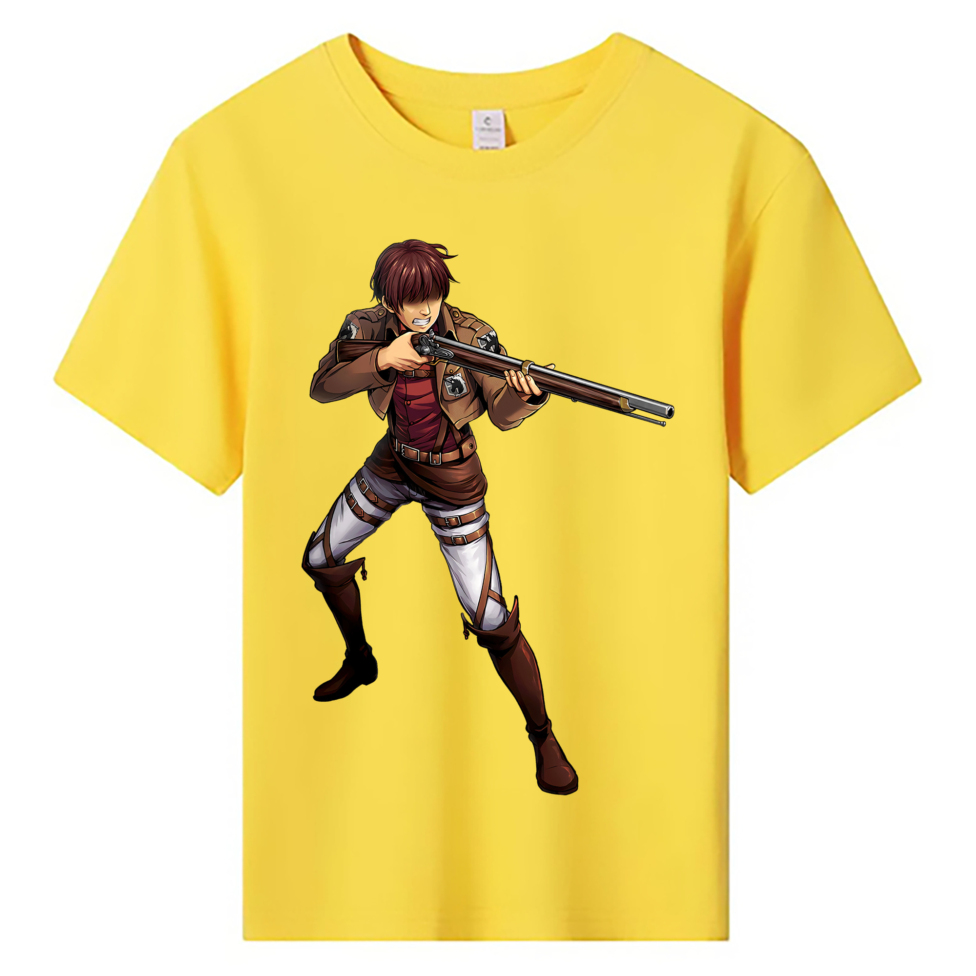 （画像用） 進撃の巨人 Attack on Titan 綿100％キッズTシャツ（フロントプリント）