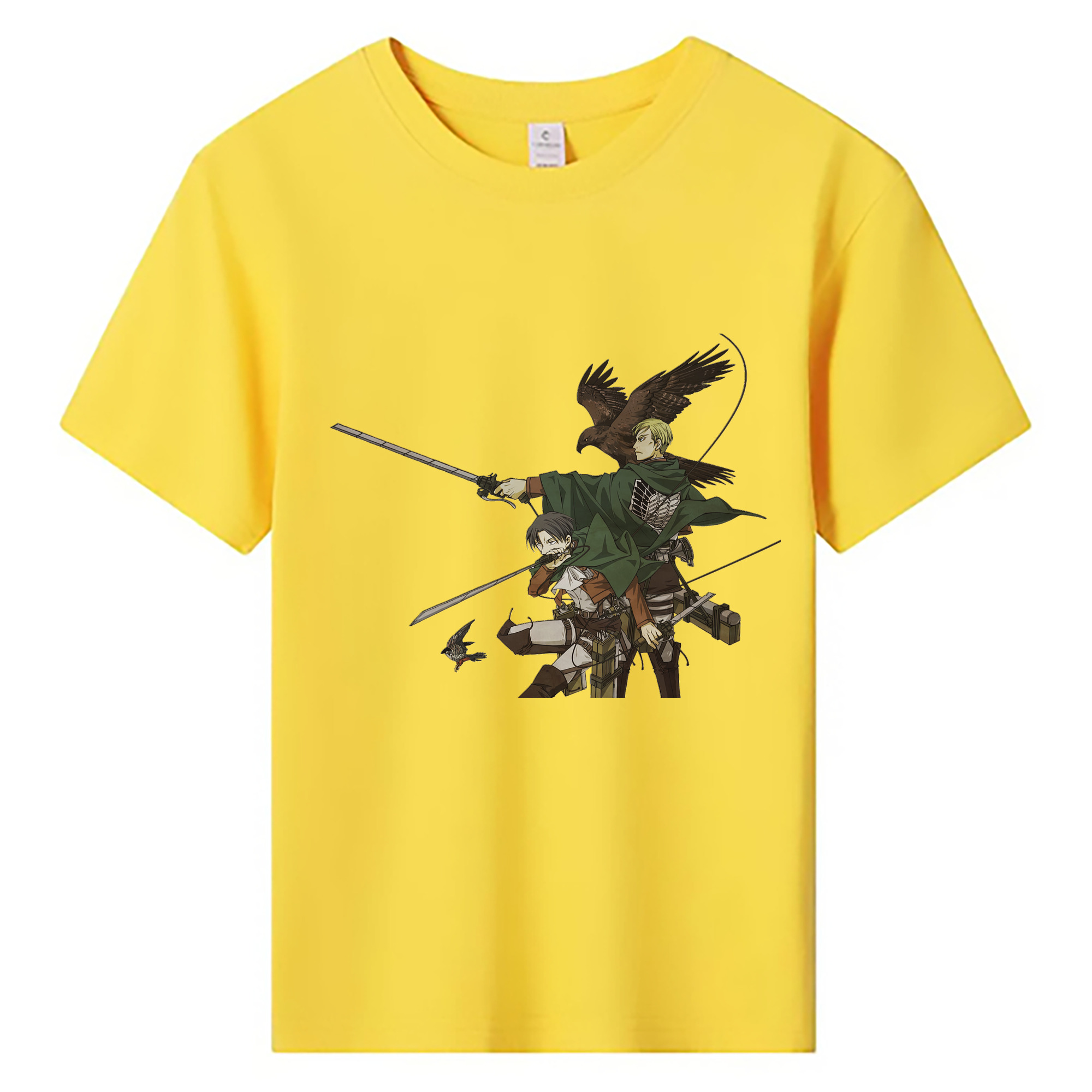 （画像用） 進撃の巨人 Attack on Titan 綿100％キッズTシャツ（フロントプリント）