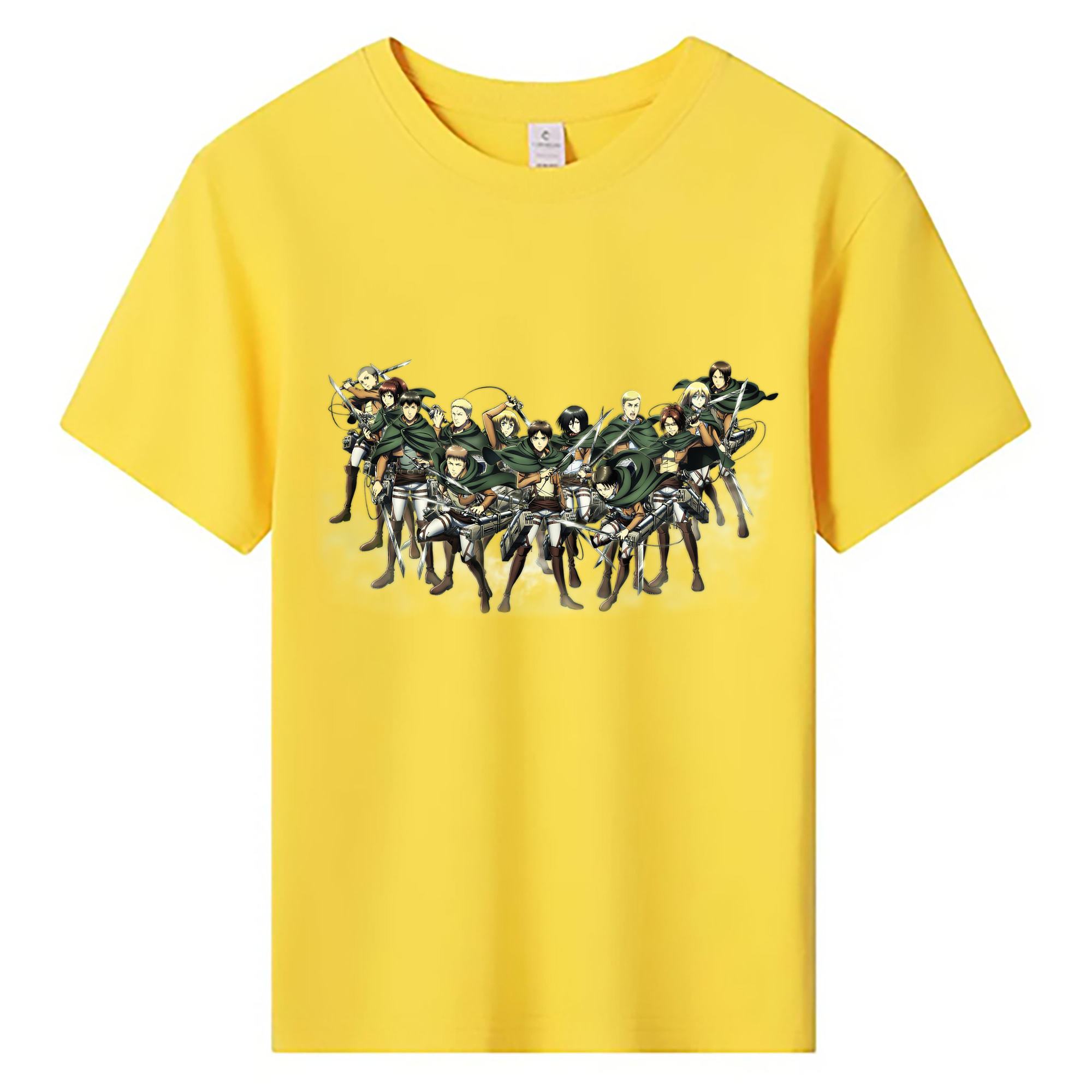 （画像用） 進撃の巨人 Attack on Titan 綿100％キッズTシャツ（フロントプリント）