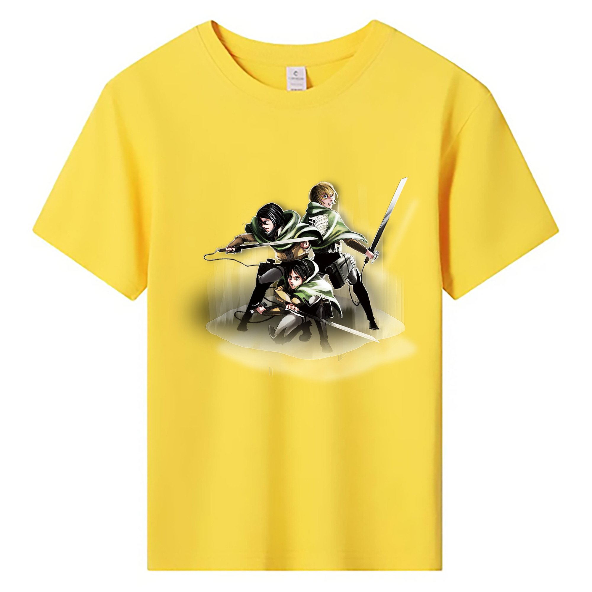 （画像用） 進撃の巨人 Attack on Titan 綿100％キッズTシャツ（フロントプリント）