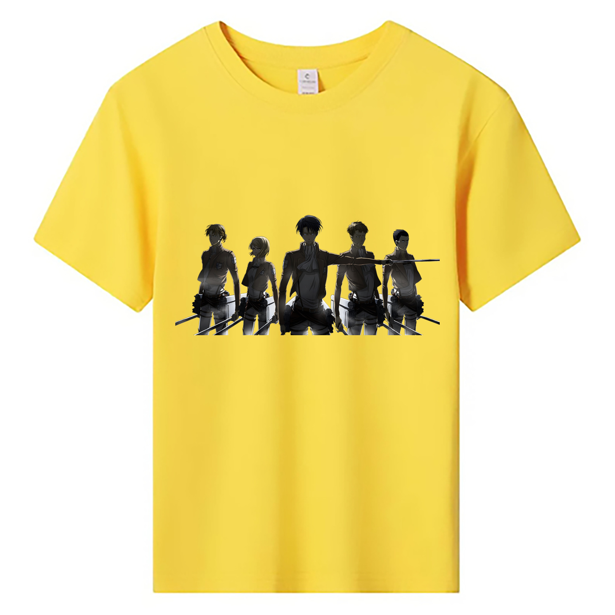 （画像用） 進撃の巨人 Attack on Titan 綿100％キッズTシャツ（フロントプリント）