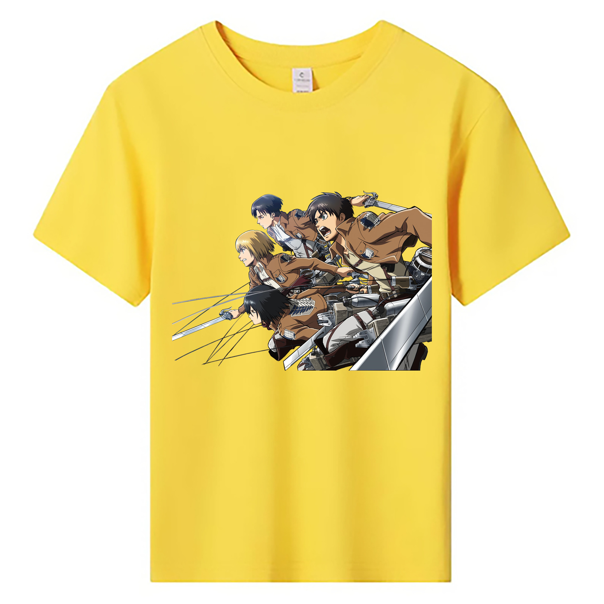 （画像用） 進撃の巨人 Attack on Titan 綿100％キッズTシャツ（フロントプリント）