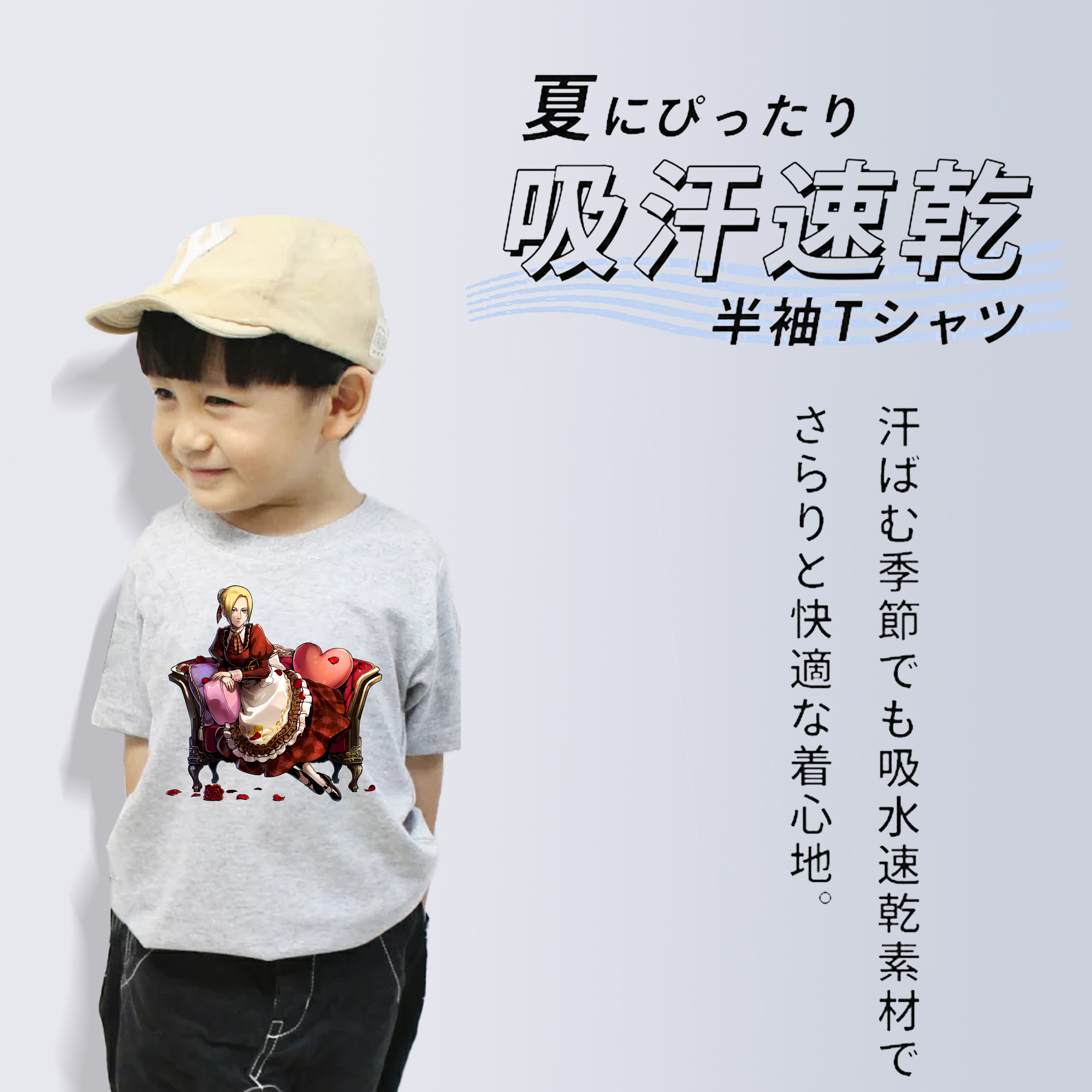 進撃の巨人 アニ・レオンハート Attack on Titan Annie Leonhart 綿100％キッズTシャツ（フロントプリント）