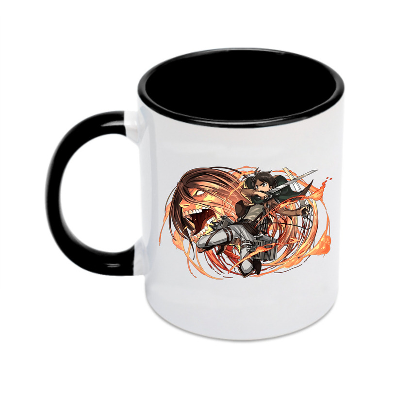 （画像用） 進撃の巨人 エレン･イェーガー Attack on Titan Eren Jäger カラーマグカップ