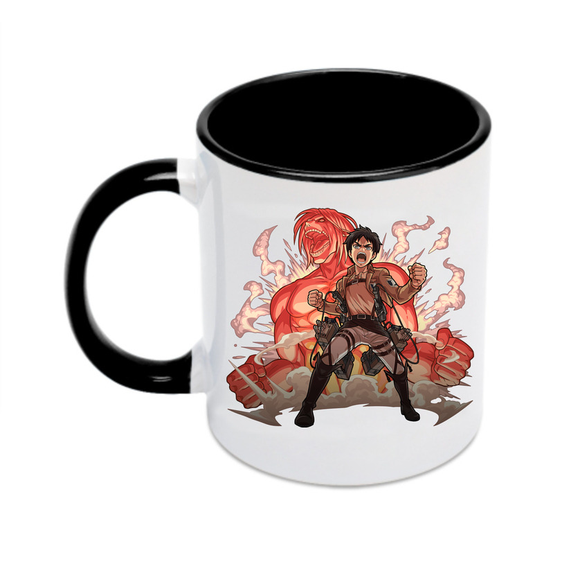 （画像用） 進撃の巨人 エレン･イェーガー Attack on Titan Eren Jäger カラーマグカップ