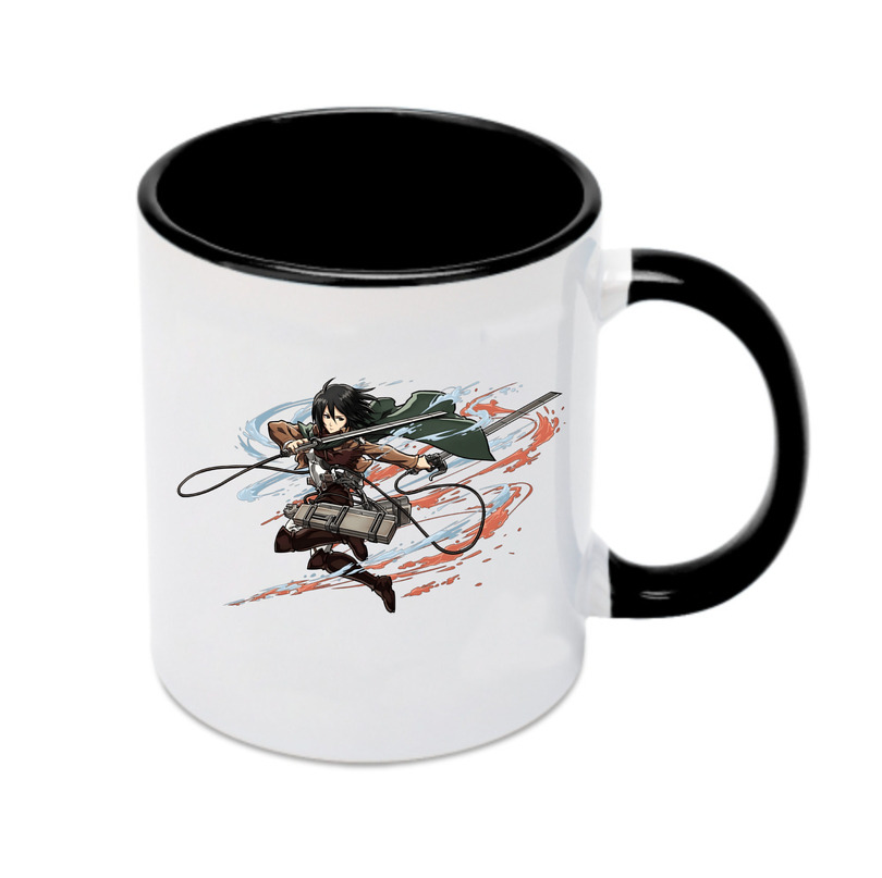 （画像用） 進撃の巨人 ミカサ·アッカーマン Attack on Titan Mikasa Ackerman カラーマグカップ