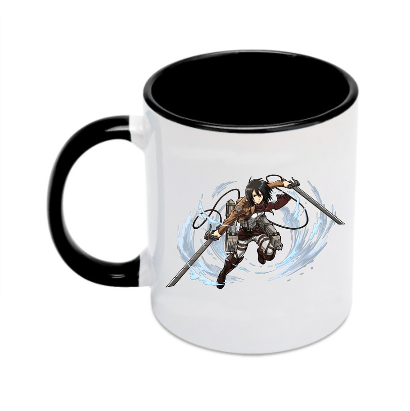（画像用） 進撃の巨人 ミカサ·アッカーマン Attack on Titan Mikasa Ackerman カラーマグカップ