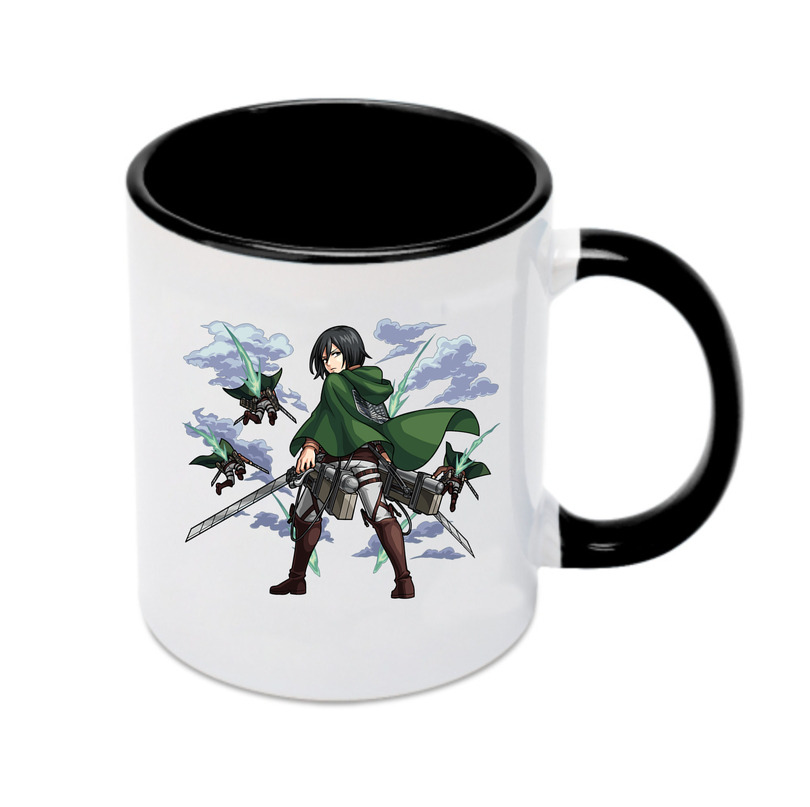 （画像用） 進撃の巨人 ミカサ·アッカーマン Attack on Titan Mikasa Ackerman カラーマグカップ