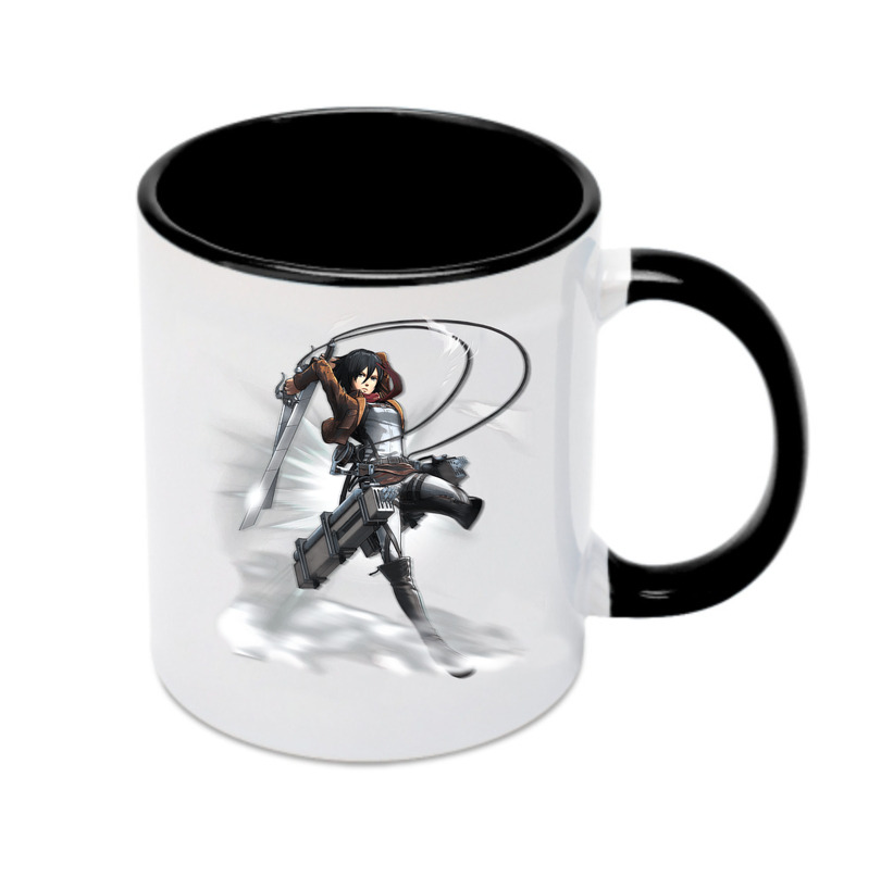（画像用） 進撃の巨人 ミカサ·アッカーマン Attack on Titan Mikasa Ackerman カラーマグカップ