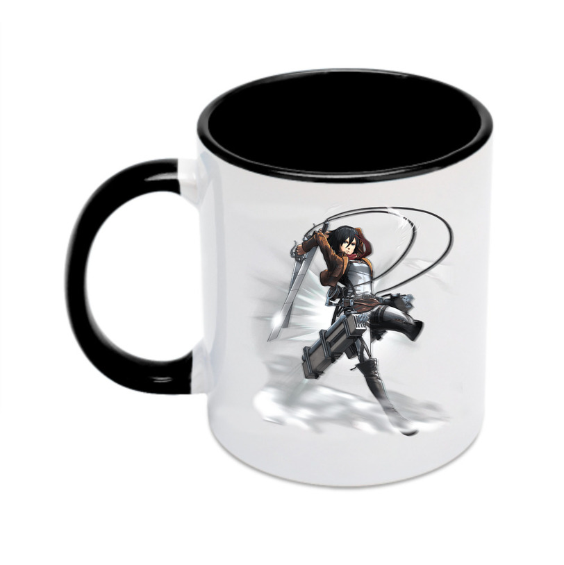 （画像用） 進撃の巨人 ミカサ·アッカーマン Attack on Titan Mikasa Ackerman カラーマグカップ