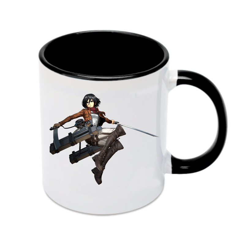 （画像用） 進撃の巨人 ミカサ·アッカーマン Attack on Titan Mikasa Ackerman カラーマグカップ