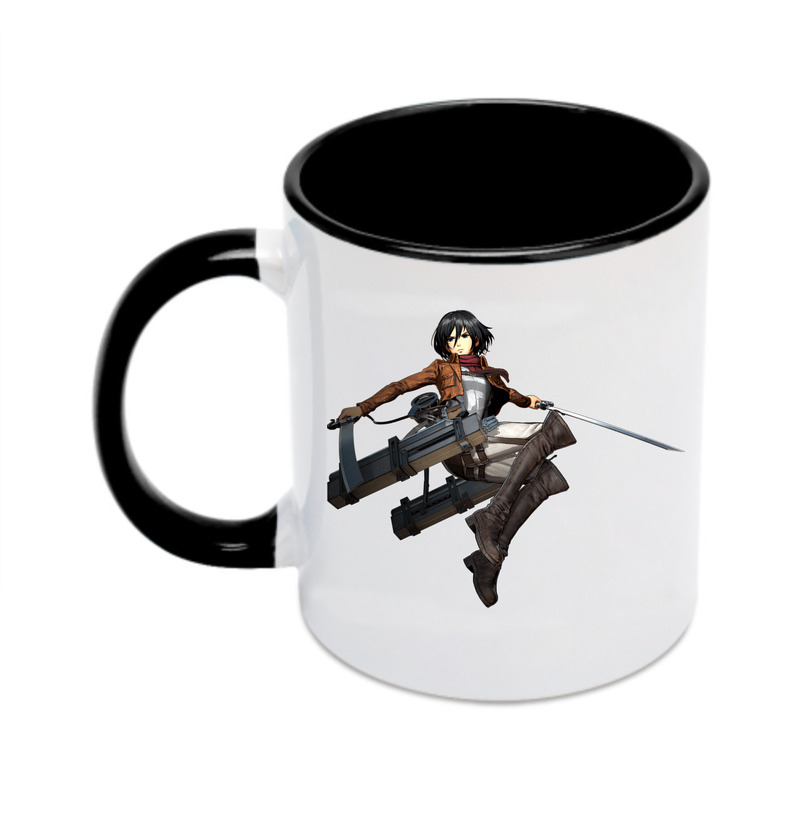 （画像用） 進撃の巨人 ミカサ·アッカーマン Attack on Titan Mikasa Ackerman カラーマグカップ